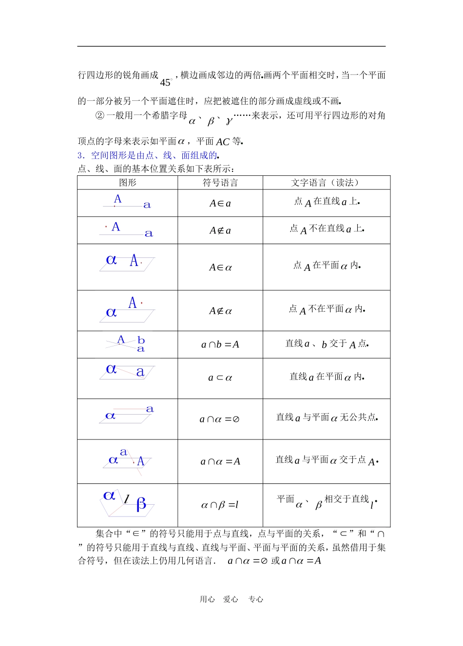 高二数学下册 9.1　平面的基本性质教案2人教版_第2页