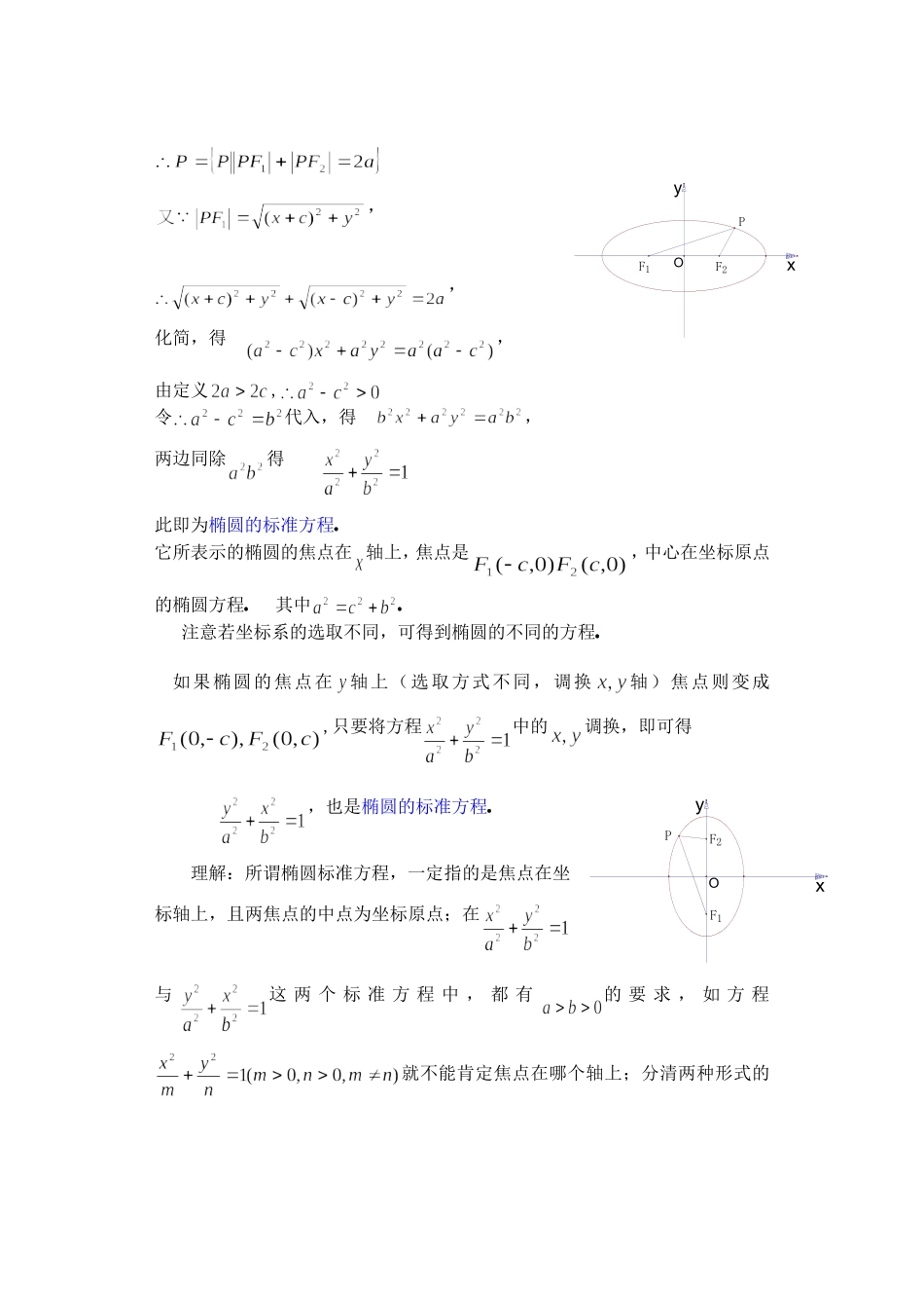 高二数学下8.1  椭圆及其标准方程教案_第3页