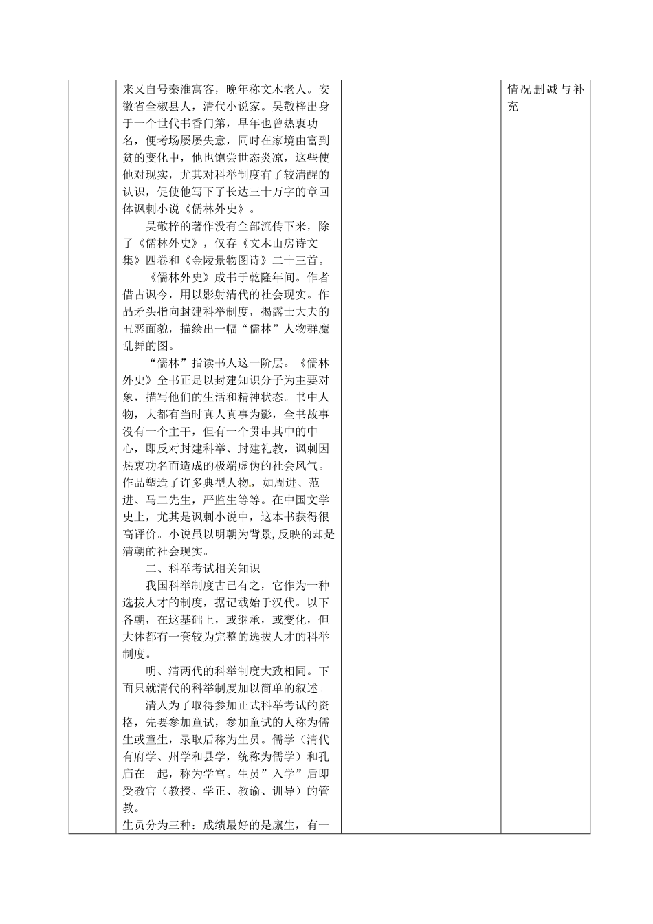 八年级语文上册 14 范进中举教案 语文版-语文版初中八年级上册语文教案_第2页