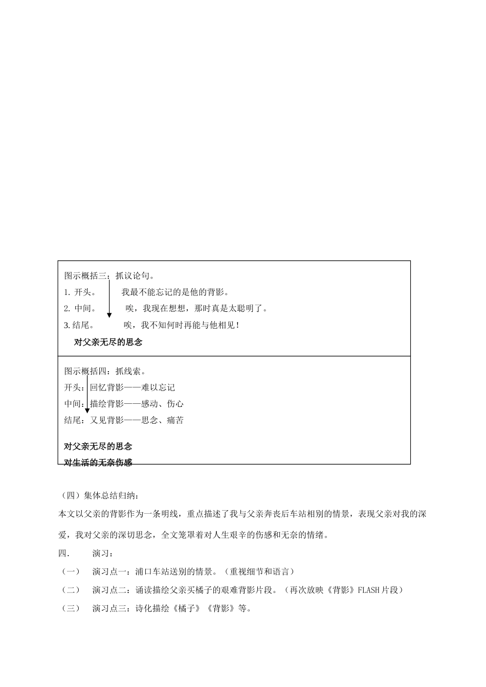 八年级语文上《背影》教学设计20人教版_第2页