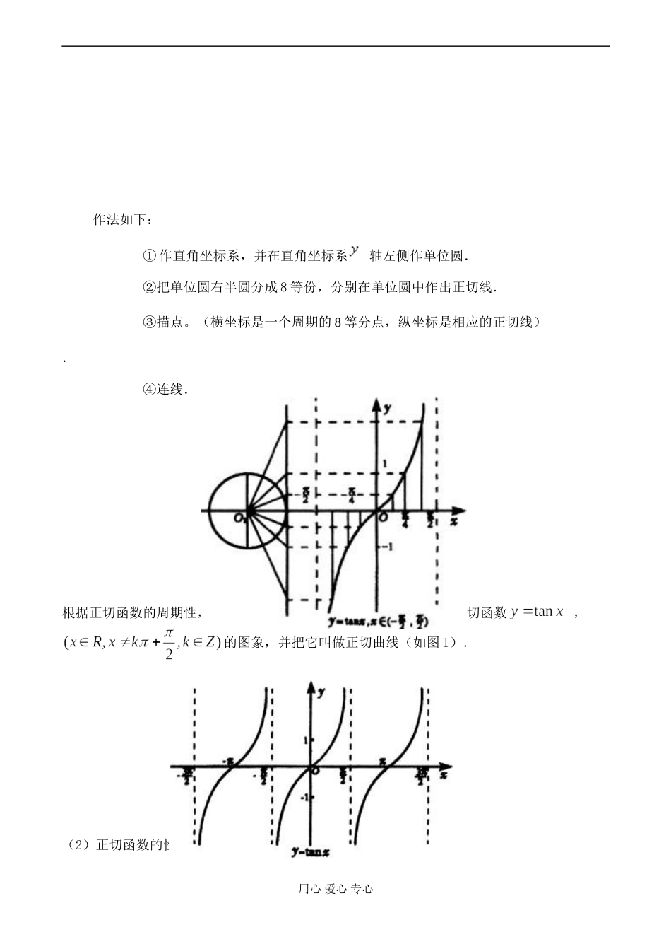 高二数学 正切函数的图象和性质_第2页