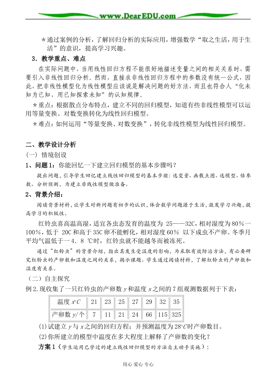 高二数学 回归分析的初步应用2_第2页