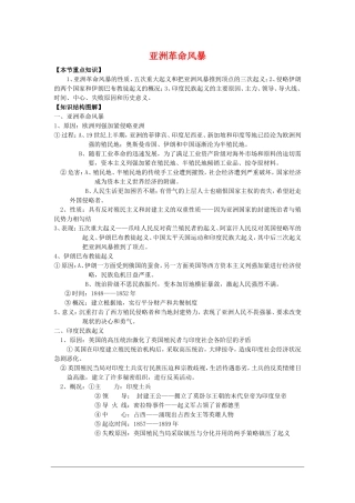 高二历史：3.6《亚洲革命风暴》教案 人教版