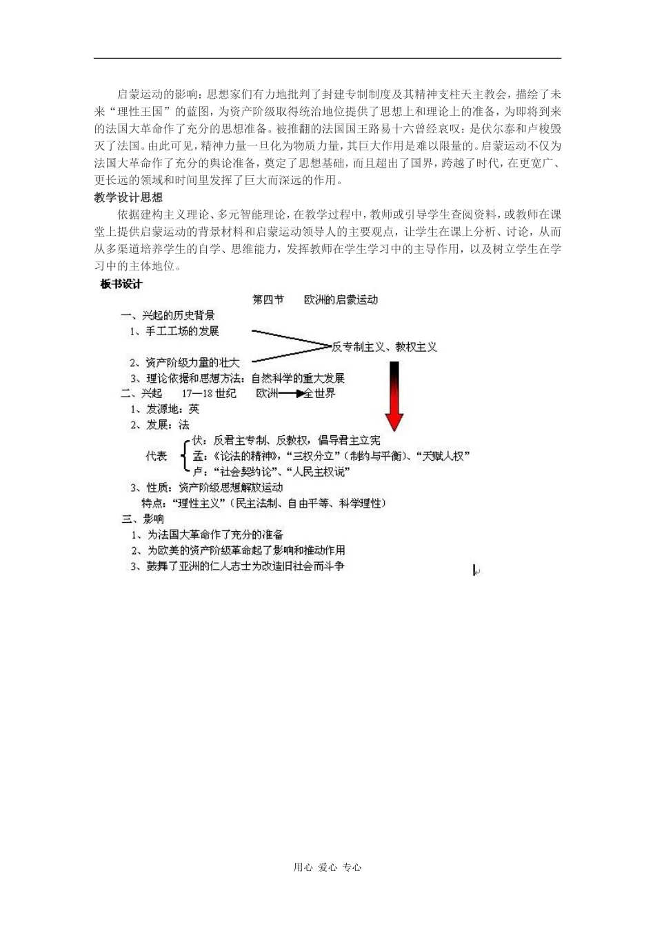 高二历史：2.4《欧洲的启蒙运动》教案（2）人教版_第2页