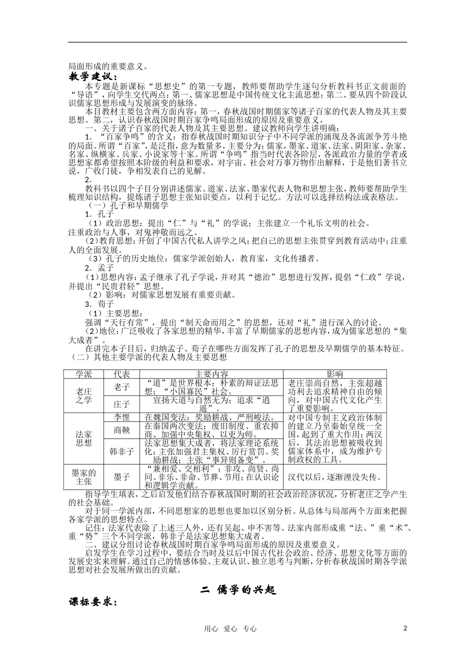 高二历史 全套教案 人民版必修3_第2页