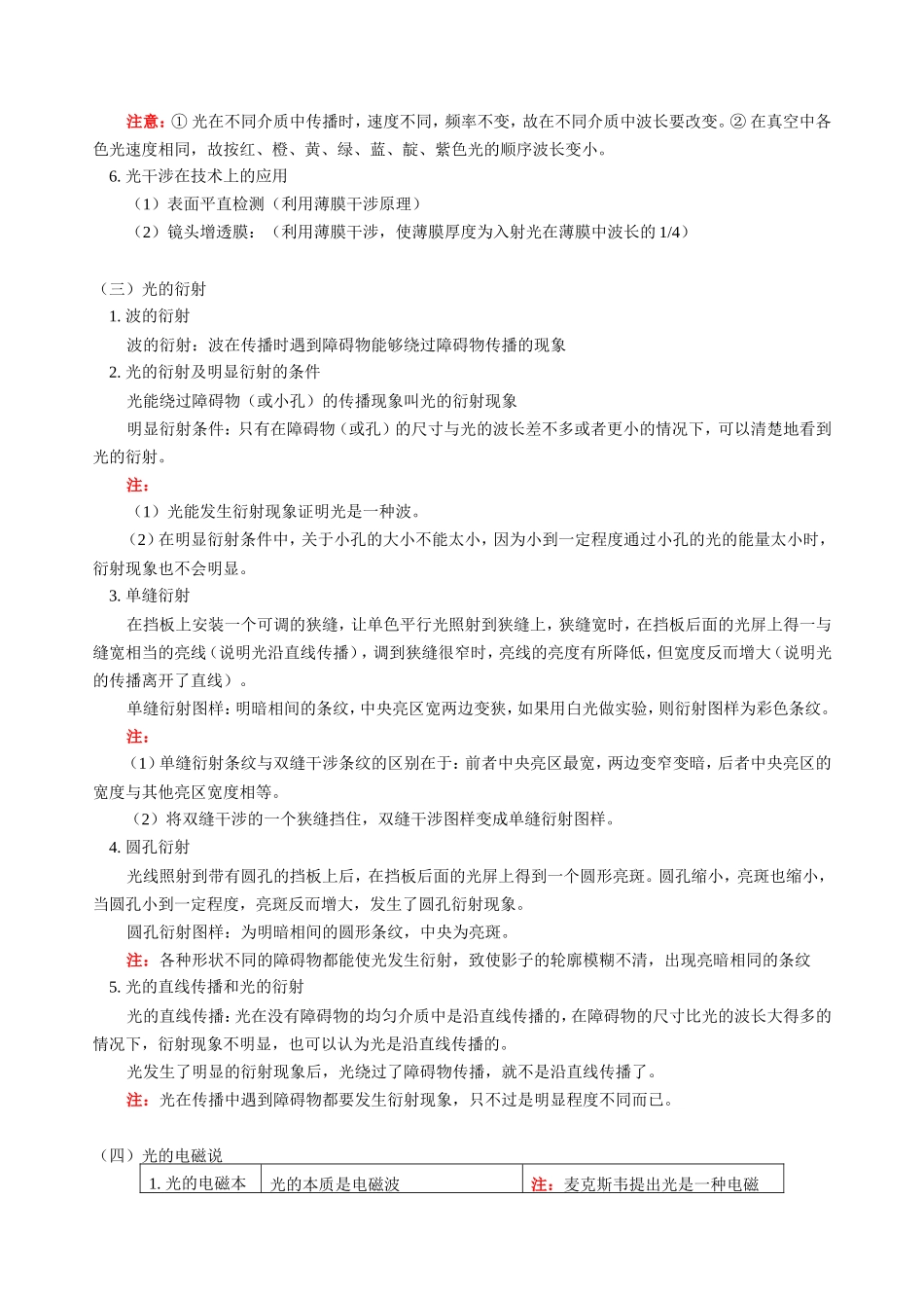 高三物理新课 物理光学 人教版_第2页