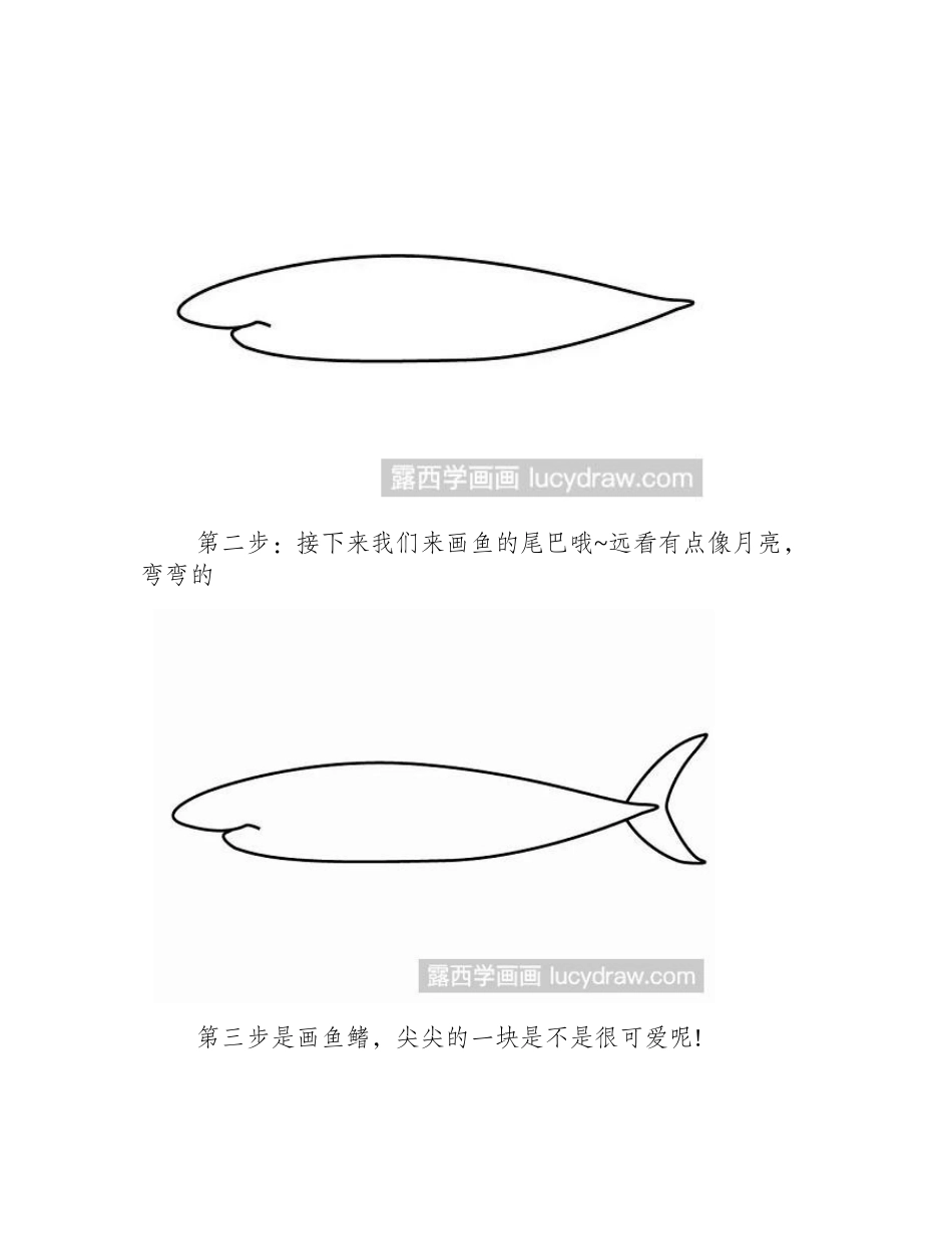 简笔画教程：教你画海鱼简笔画教程_第2页