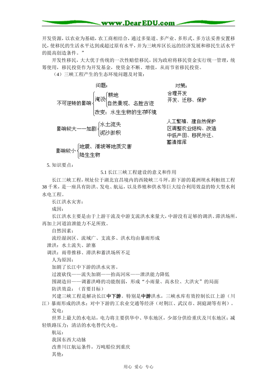 高三地理第五单元：河流的综合治理——以长江三峡工程为例人教版知识精讲_第2页