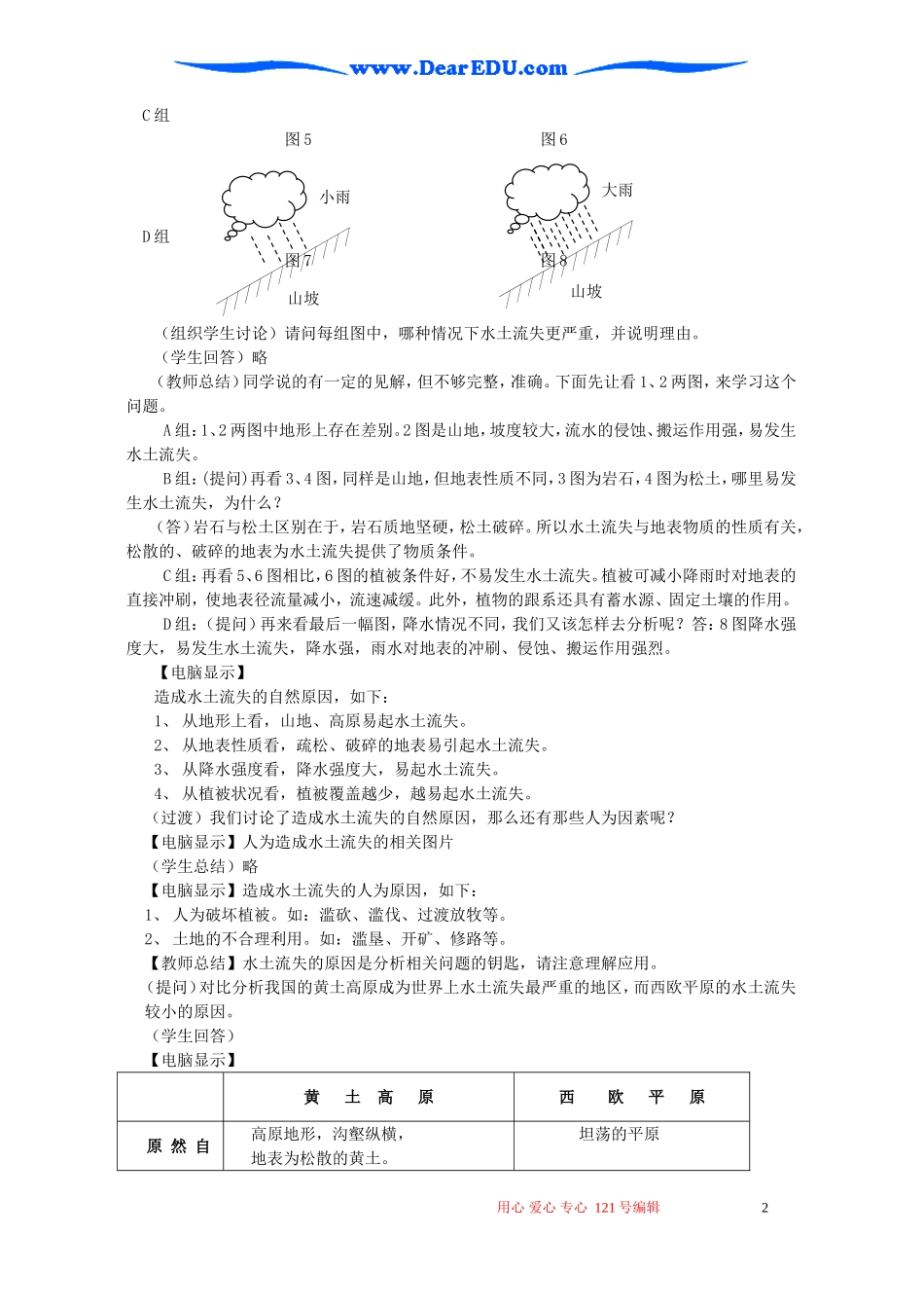 高三地理水土流失教案 人教版_第2页