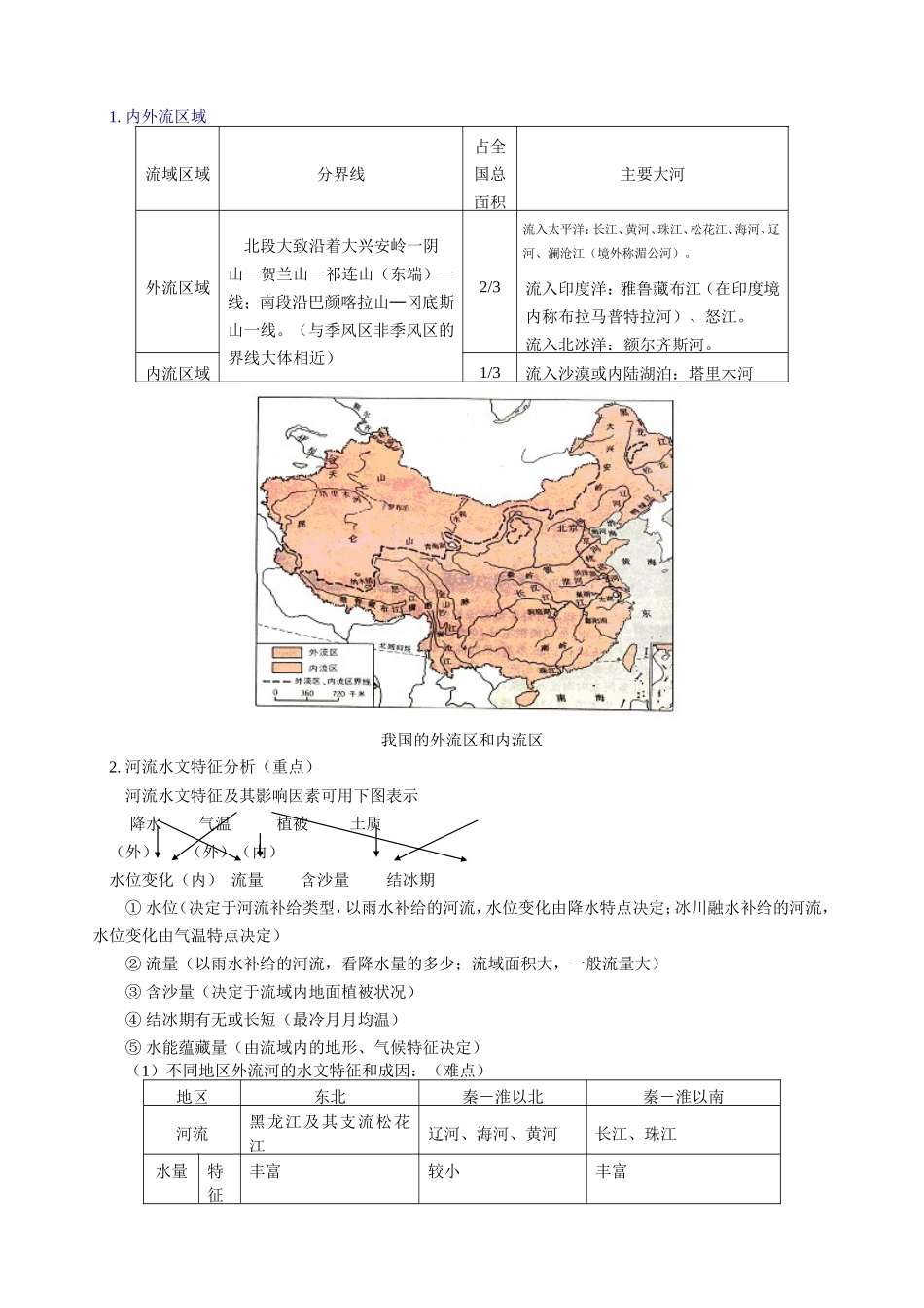 高三地理第一学期新课 河流、湖泊一 人教版_第2页