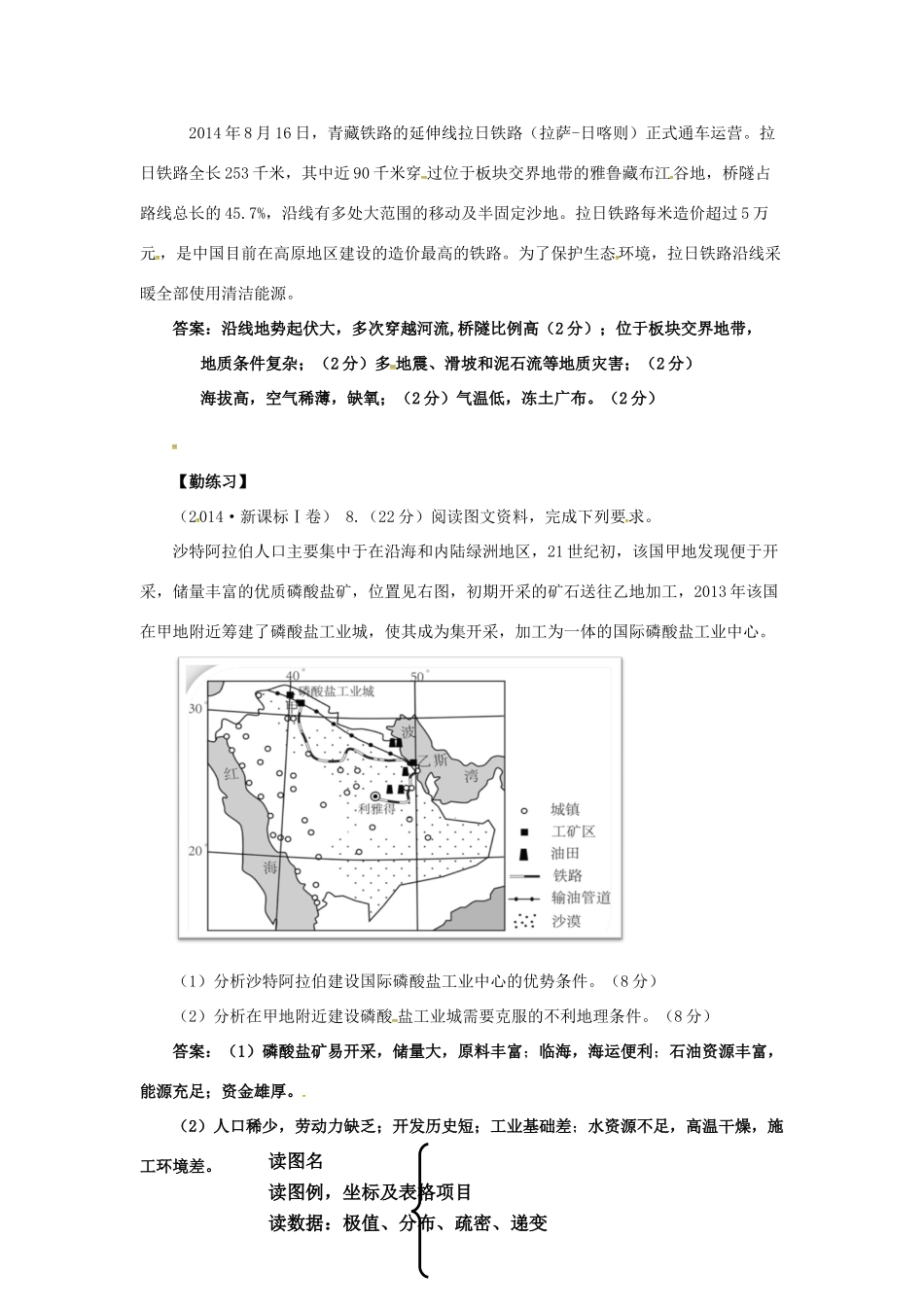 高三地理二轮复习《有效信息的获取与解读》教案-人教版高三全册地理教案_第3页