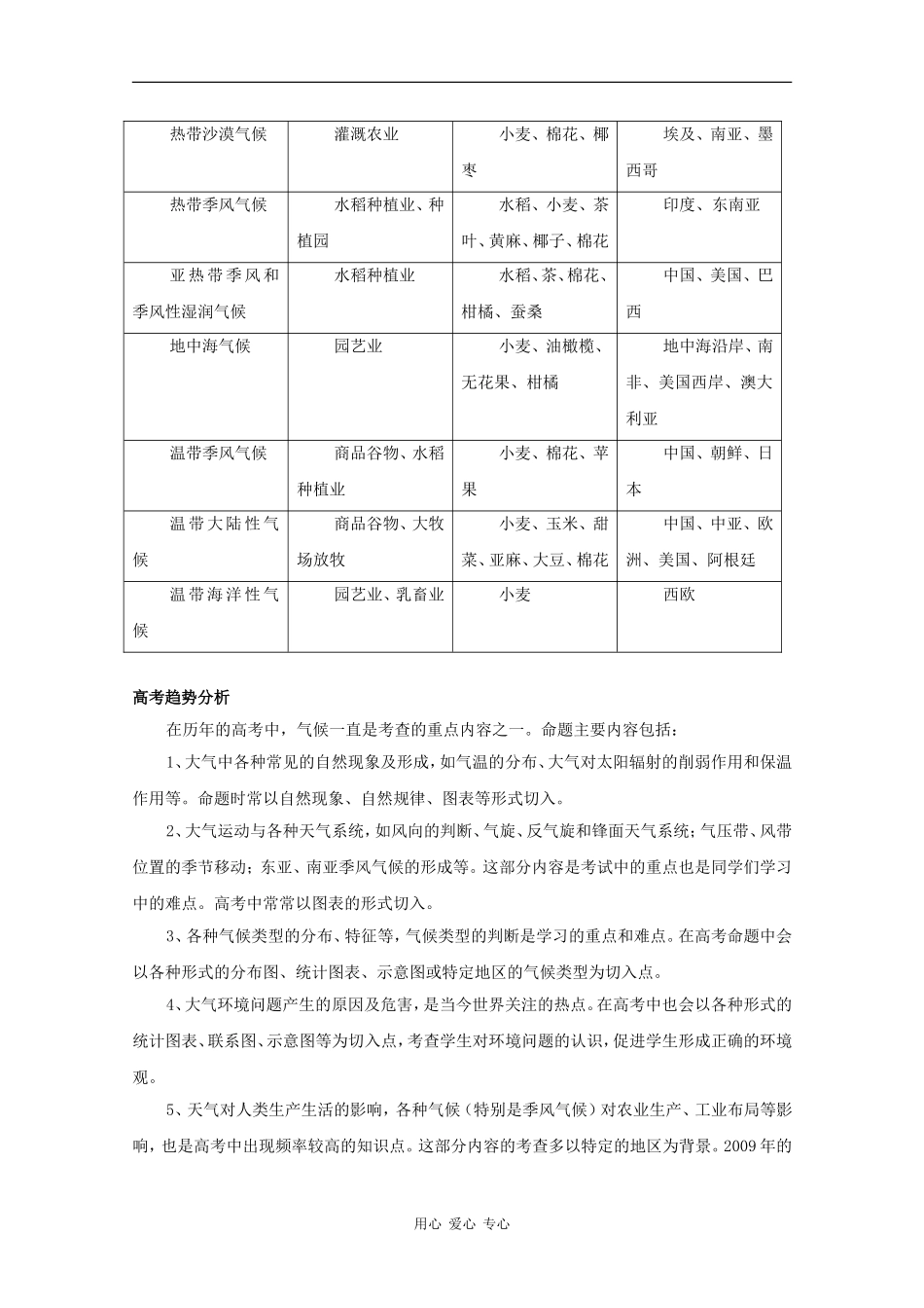 高三地理专题教案：天气与气候_第3页