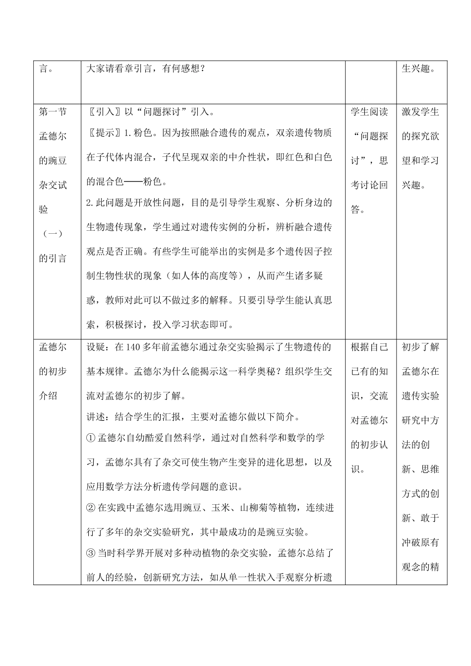 高一生物必修2 孟德尔的豌豆杂交实验（一）_第2页