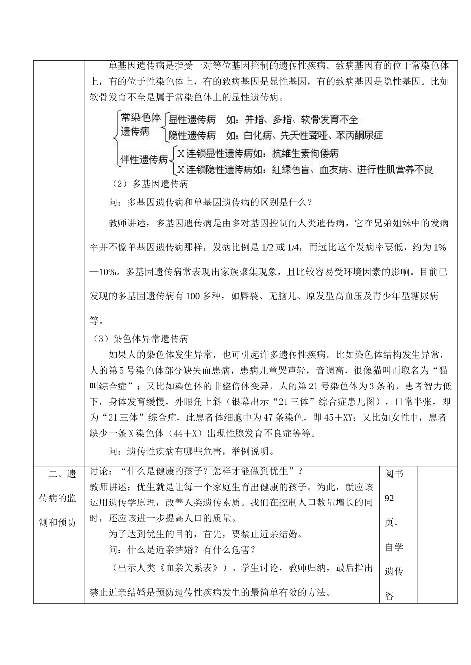 高一生物必修2 人类遗传病_第2页