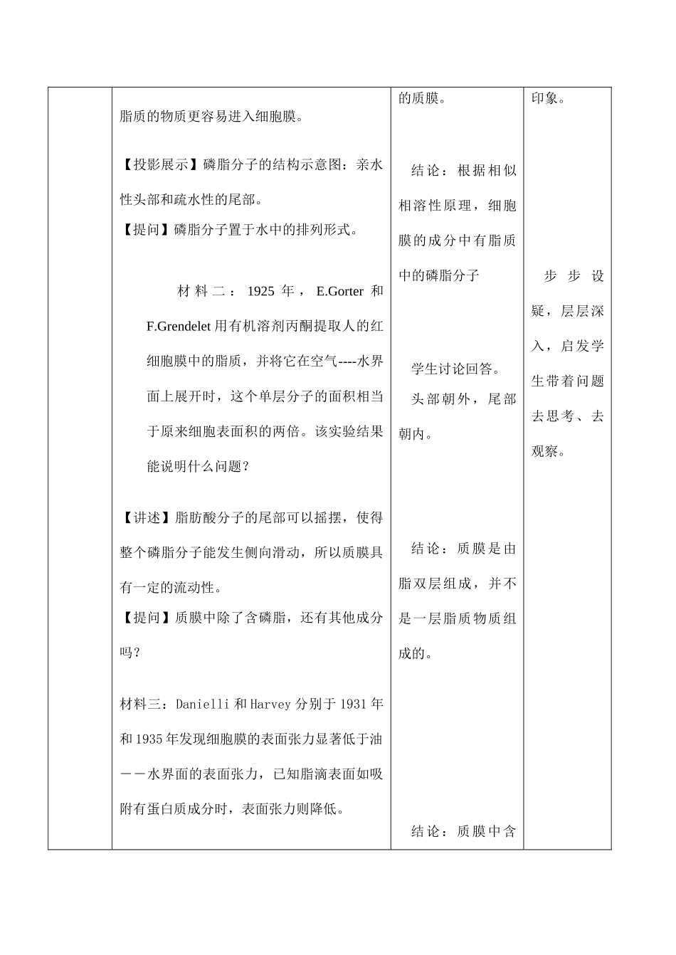 高一生物必修1 细胞膜和细胞壁_第3页