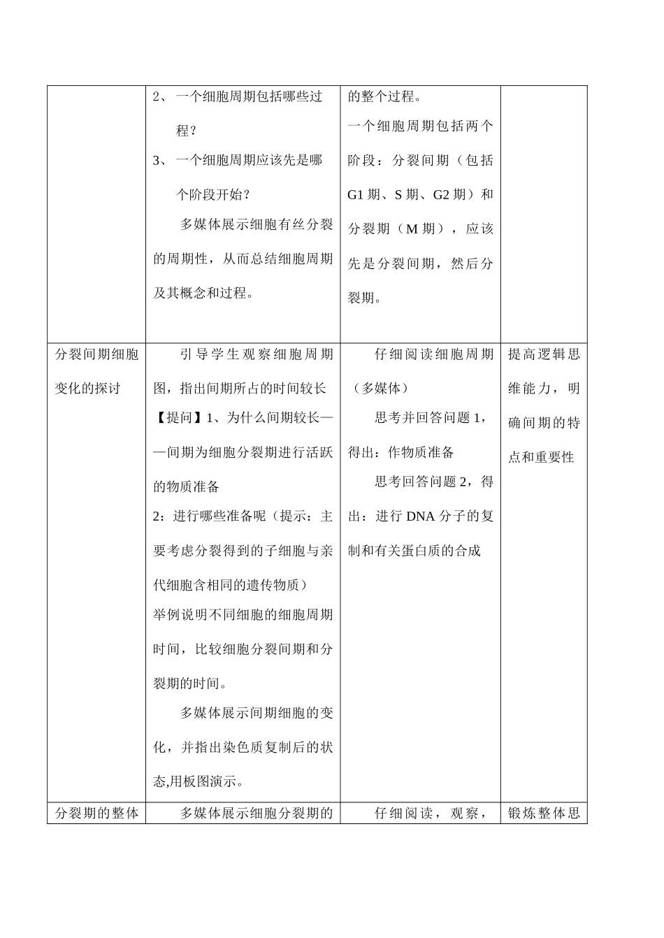 高一生物必修1 细胞的增殖（2课时）_第3页