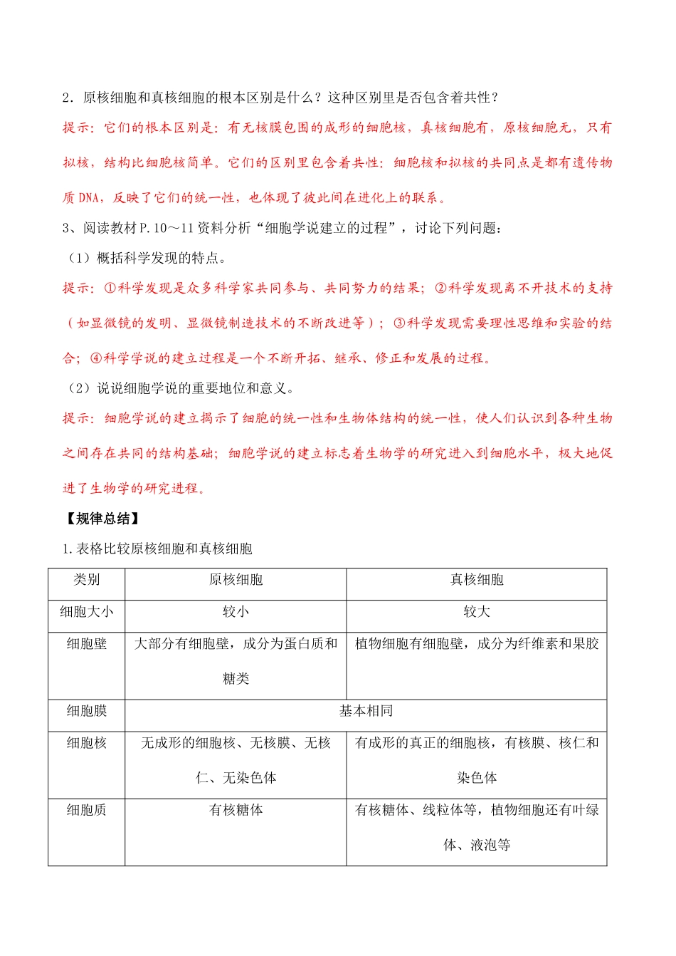 高一生物必修1 第2节 细胞的多样性和统一性（第2课时）_第2页