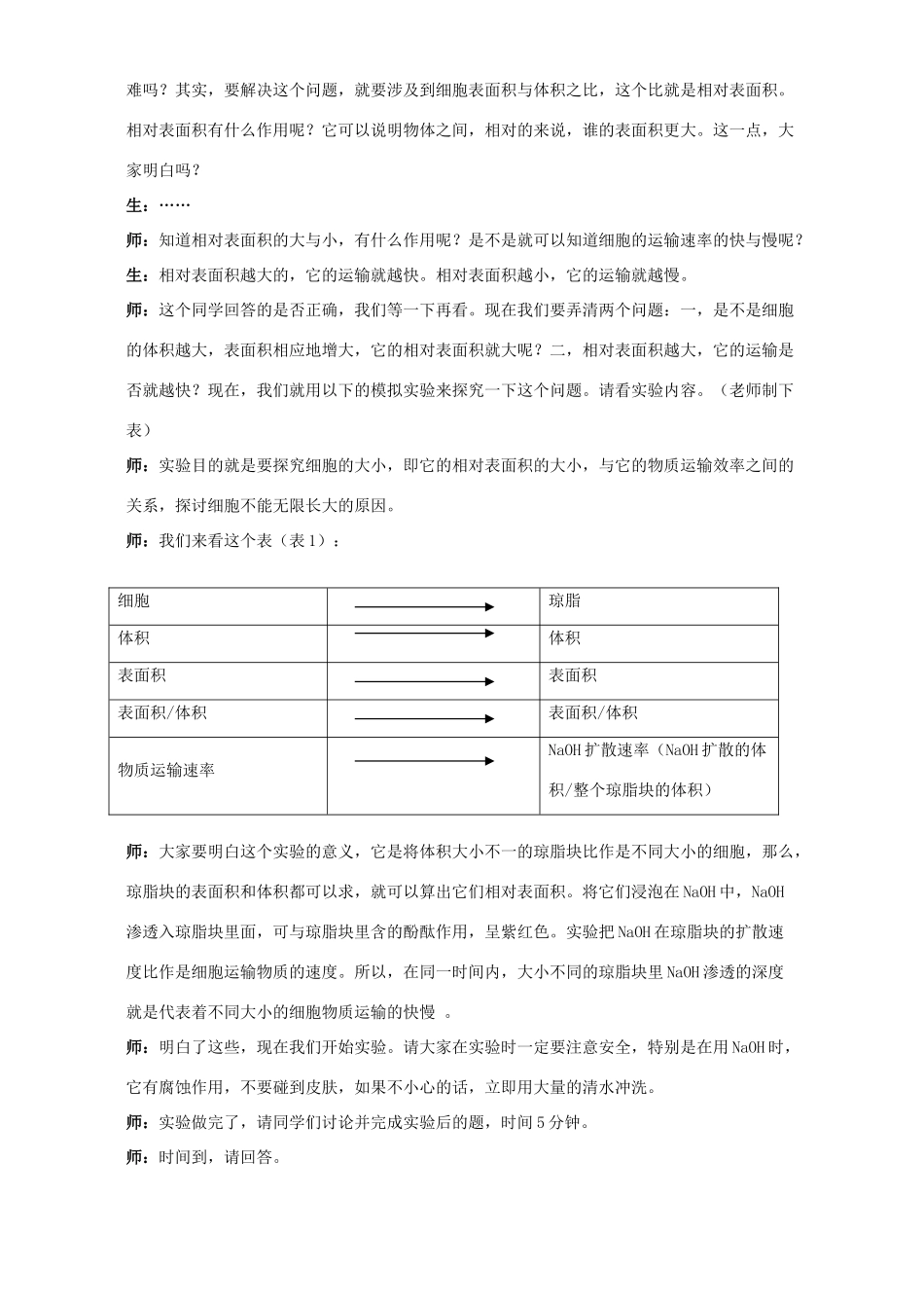 高一生物分子与生物第六章教案_第3页