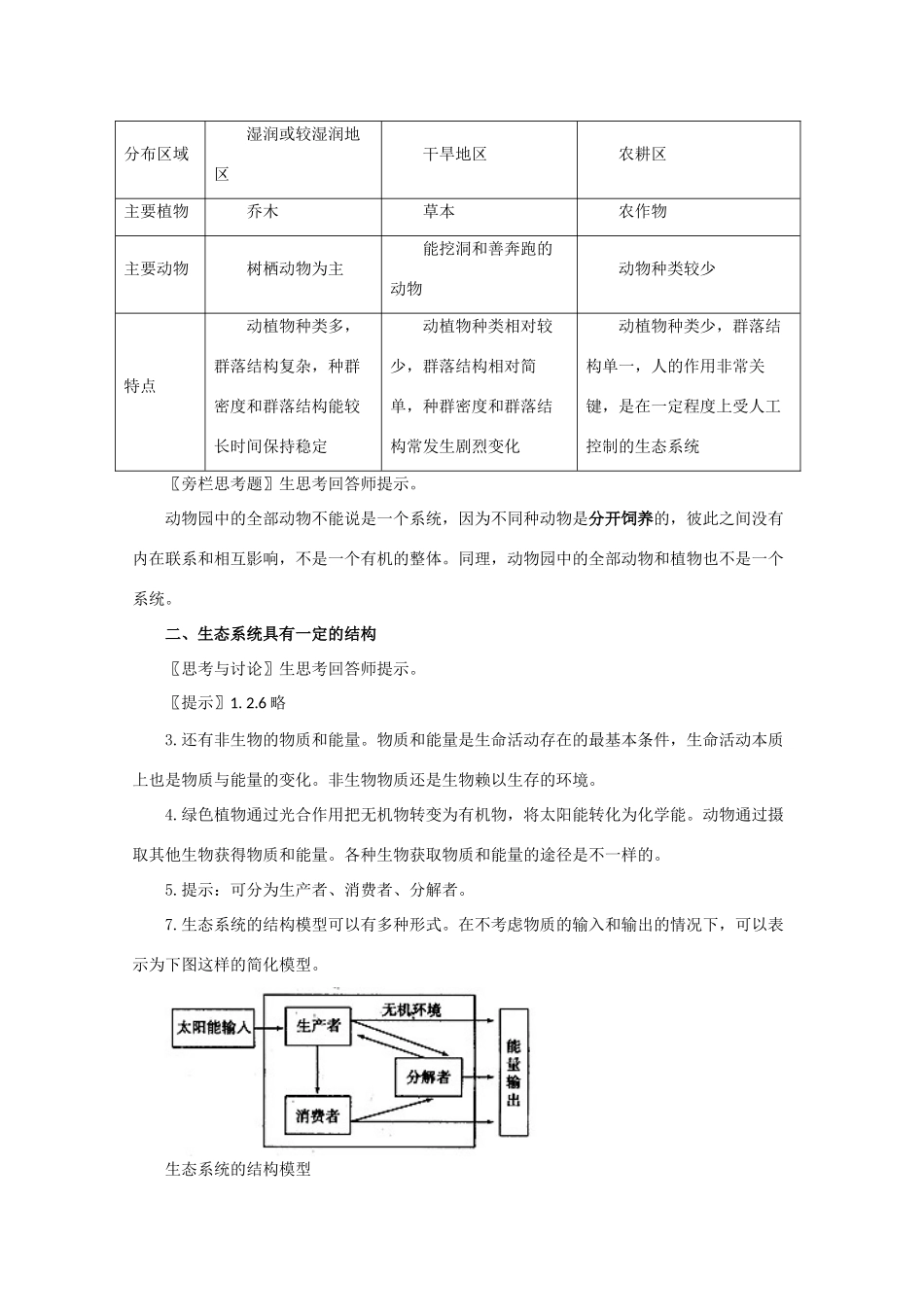 高一生物《稳态与环境》全套教案：5.1《生态系统的结构》新人教版必修3_第2页