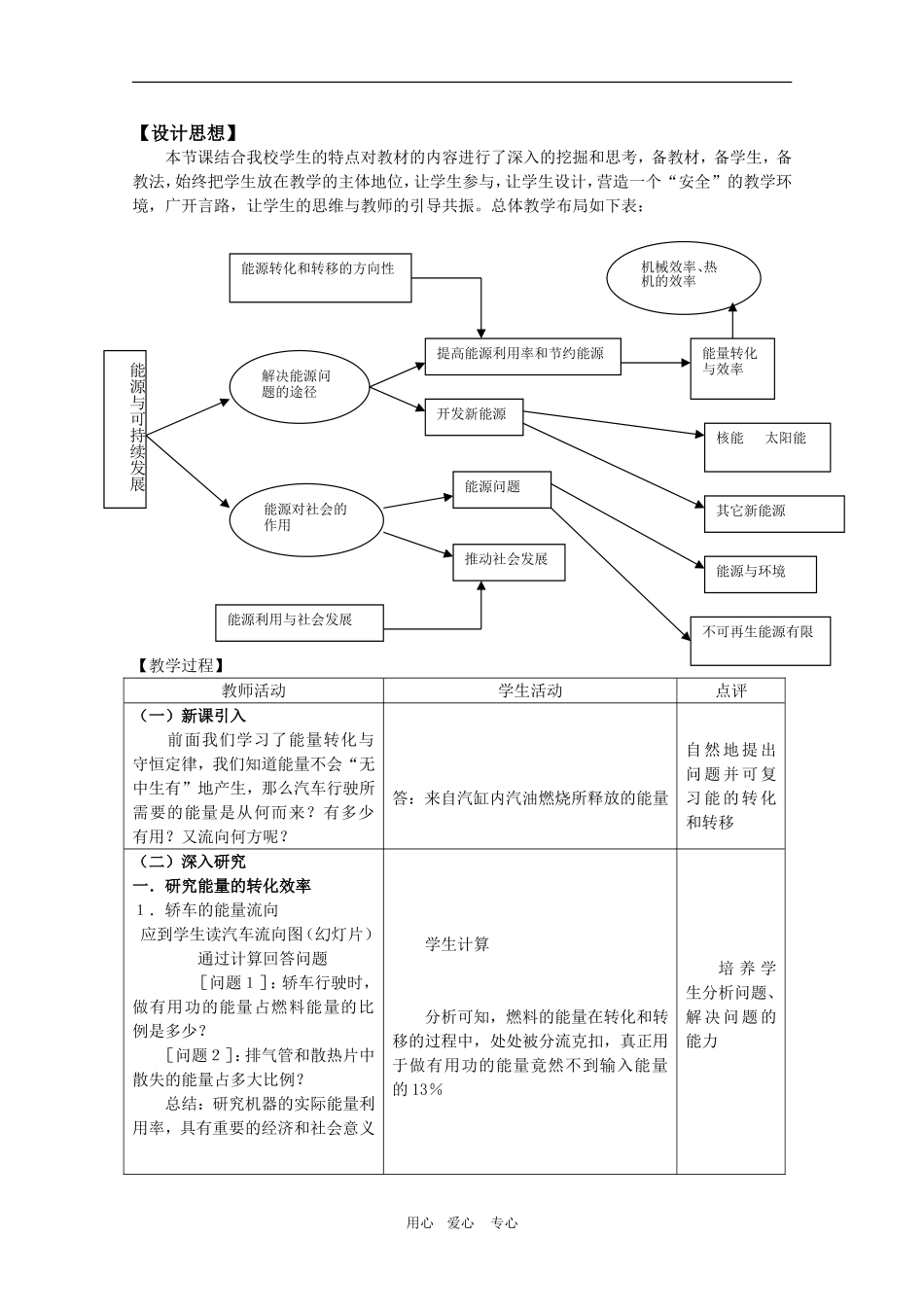 高一物理：2.4《能源与可持续发展 》教案 鲁科版必修2_第2页