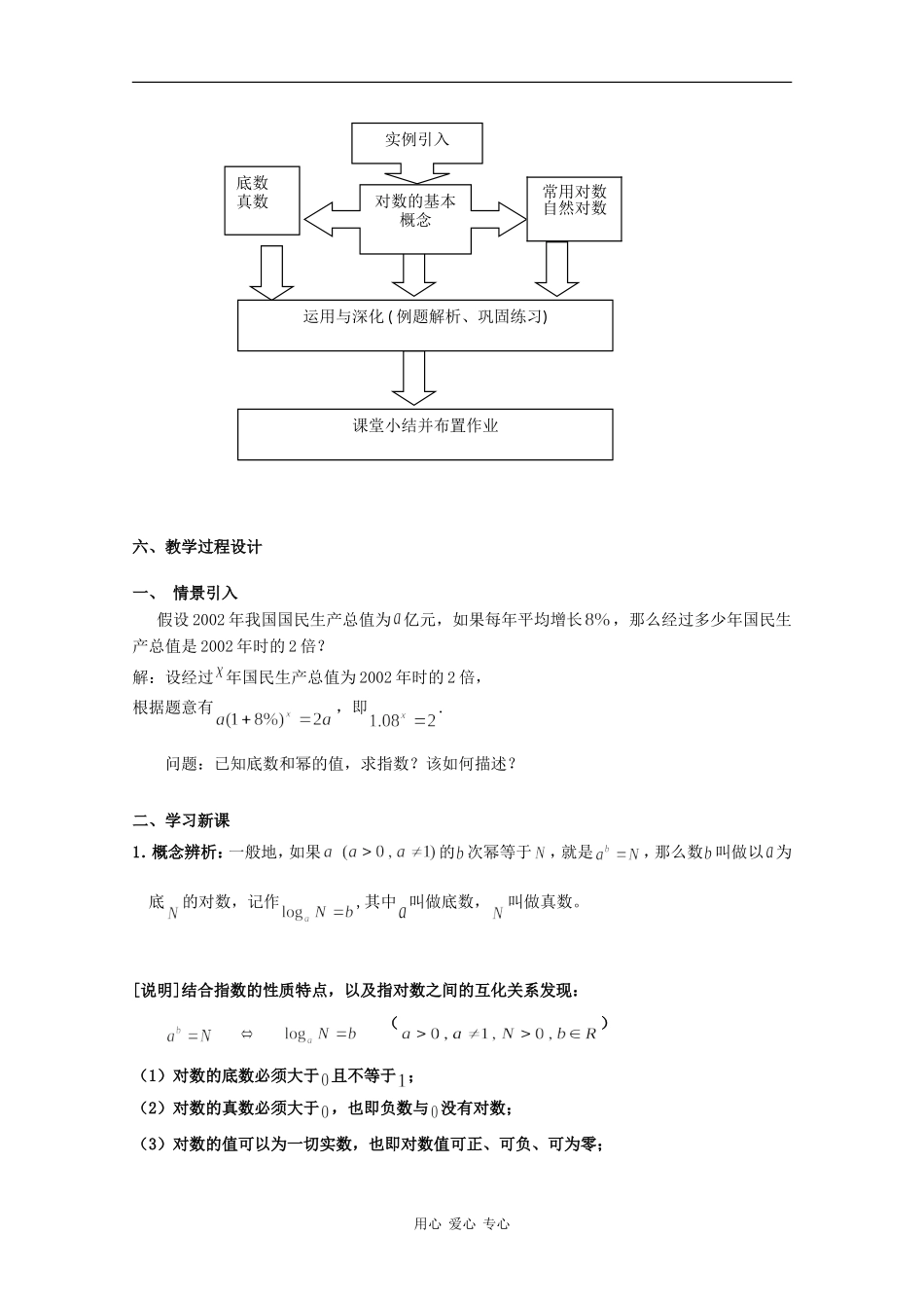 高一数学：4.4《对数的概念及运算》教案（1）沪教版_第2页