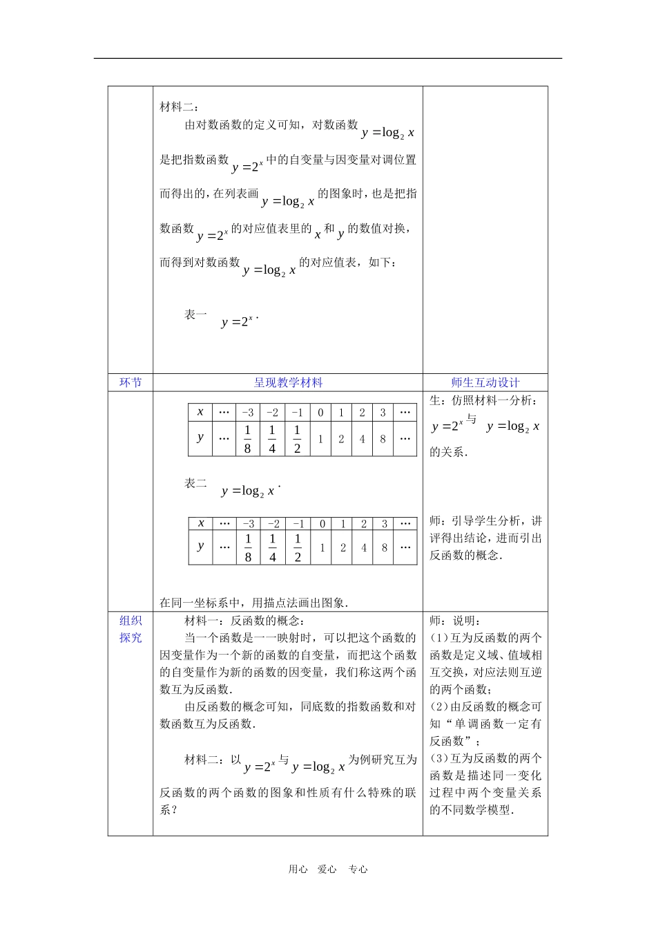 高一数学：2.2.2《对数函数及其性质》（3）教案新人教A版必修1_第3页