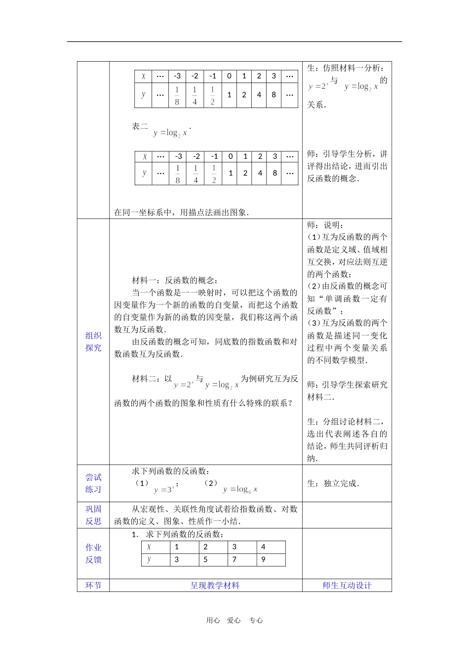 高一数学教案：2.2.2《对数函数及其性质》（3）新人教A版必修1_第3页