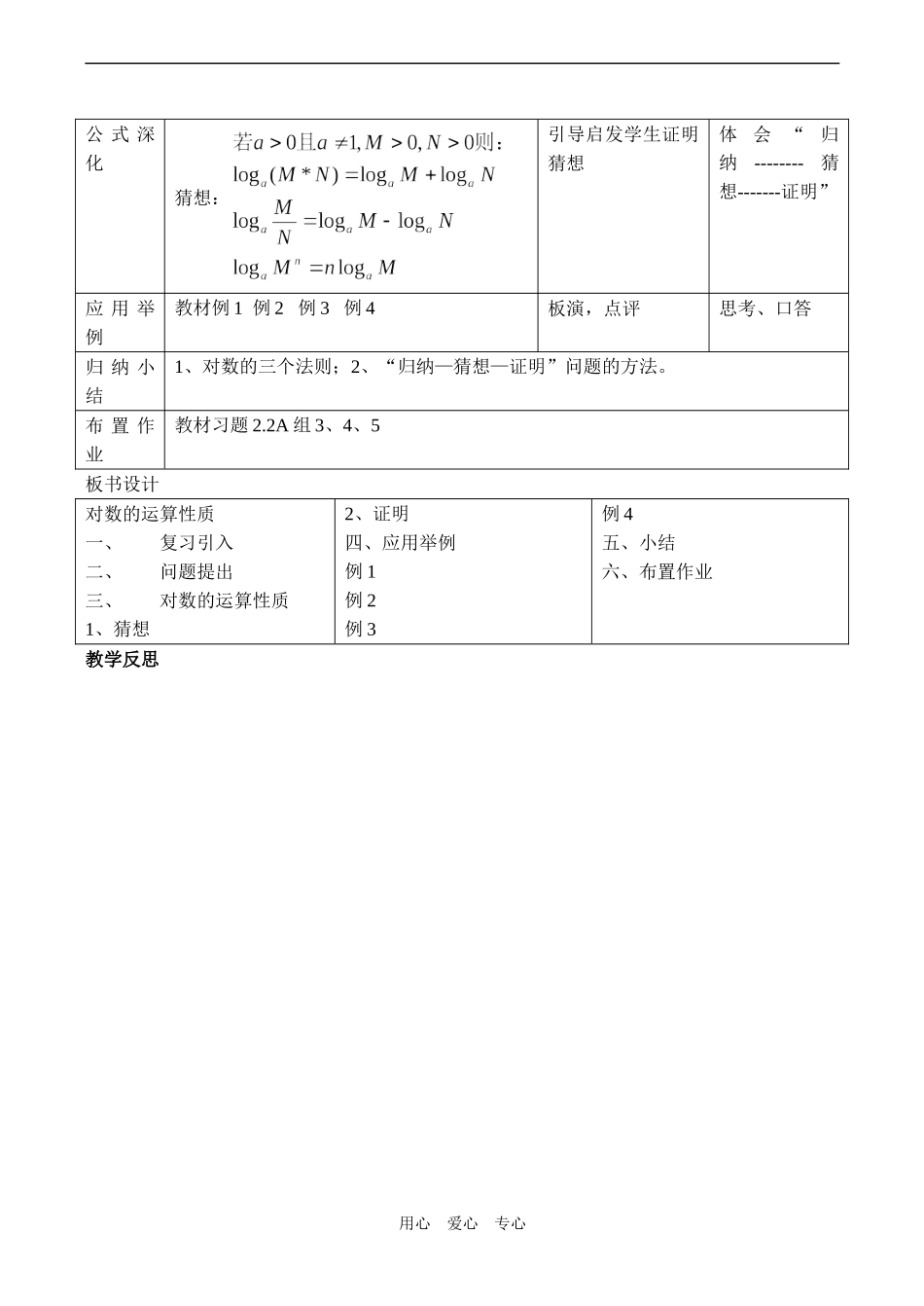 高一数学必修1 对数的运算性质_第2页