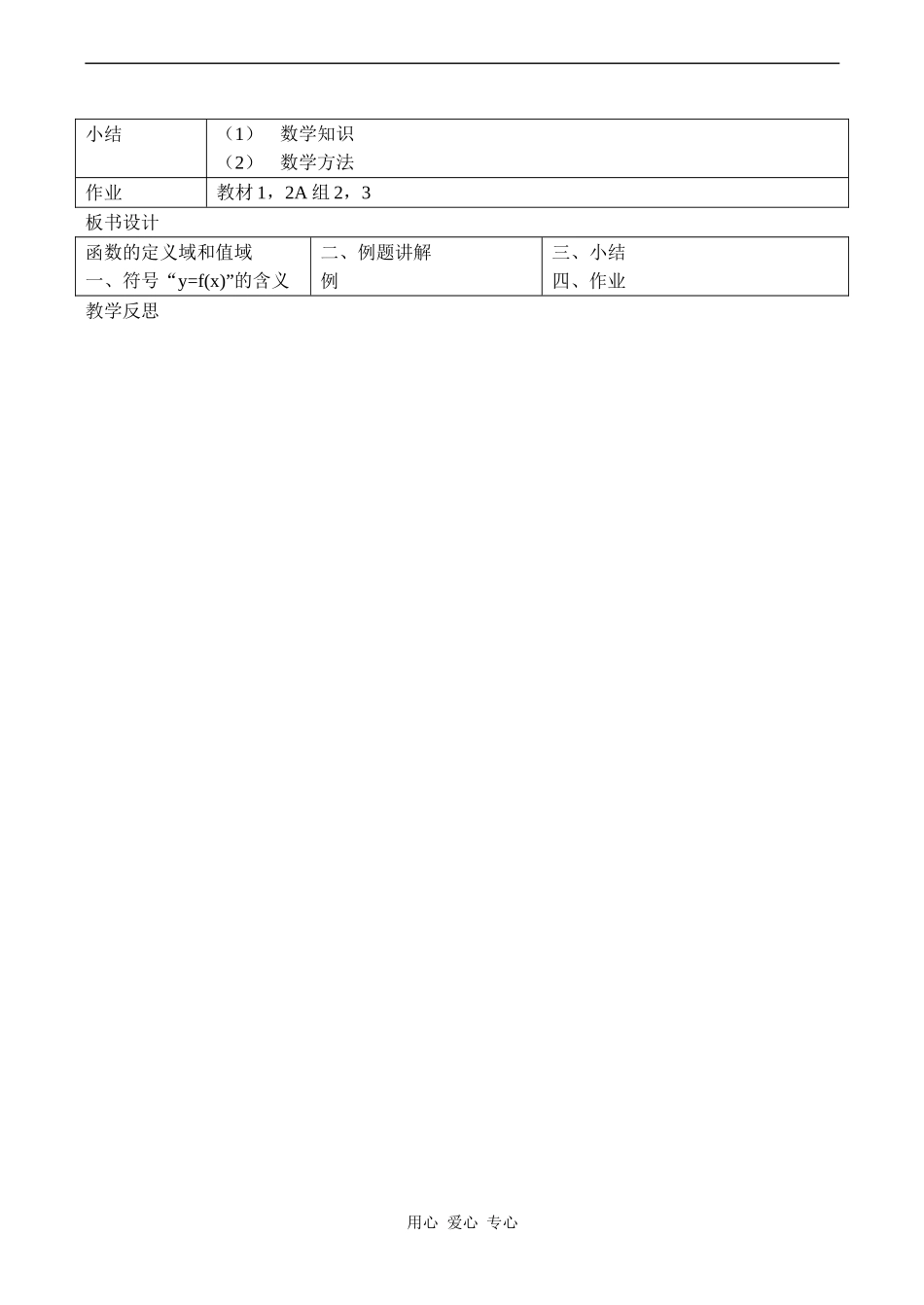 高一数学必修1 函数的定义域和值域_第2页