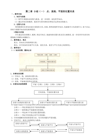 高一数学《第二章小结（1）》