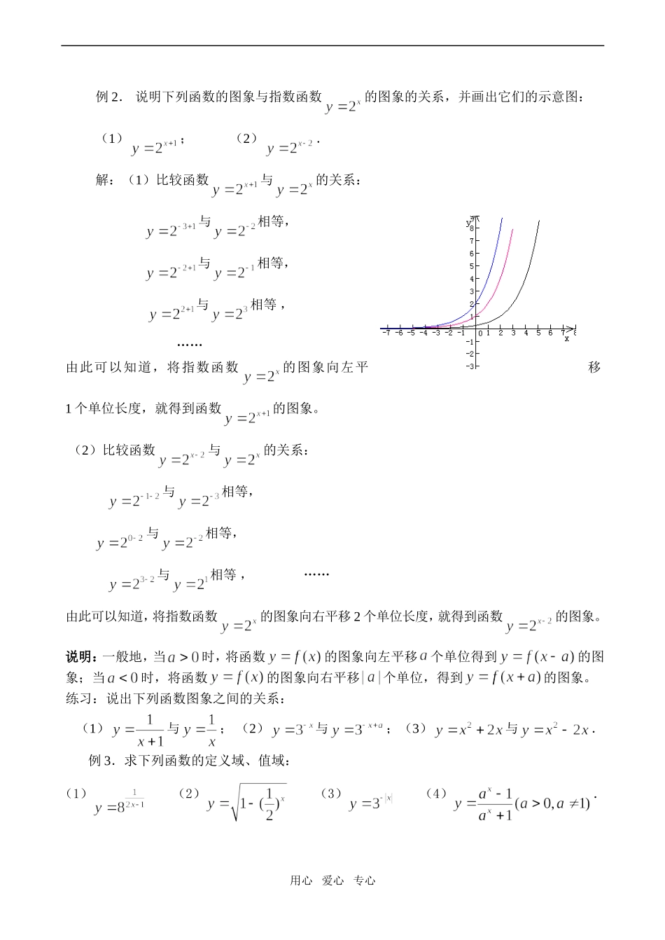高一数学 指数函数及其性质 第二课时必修1_第2页