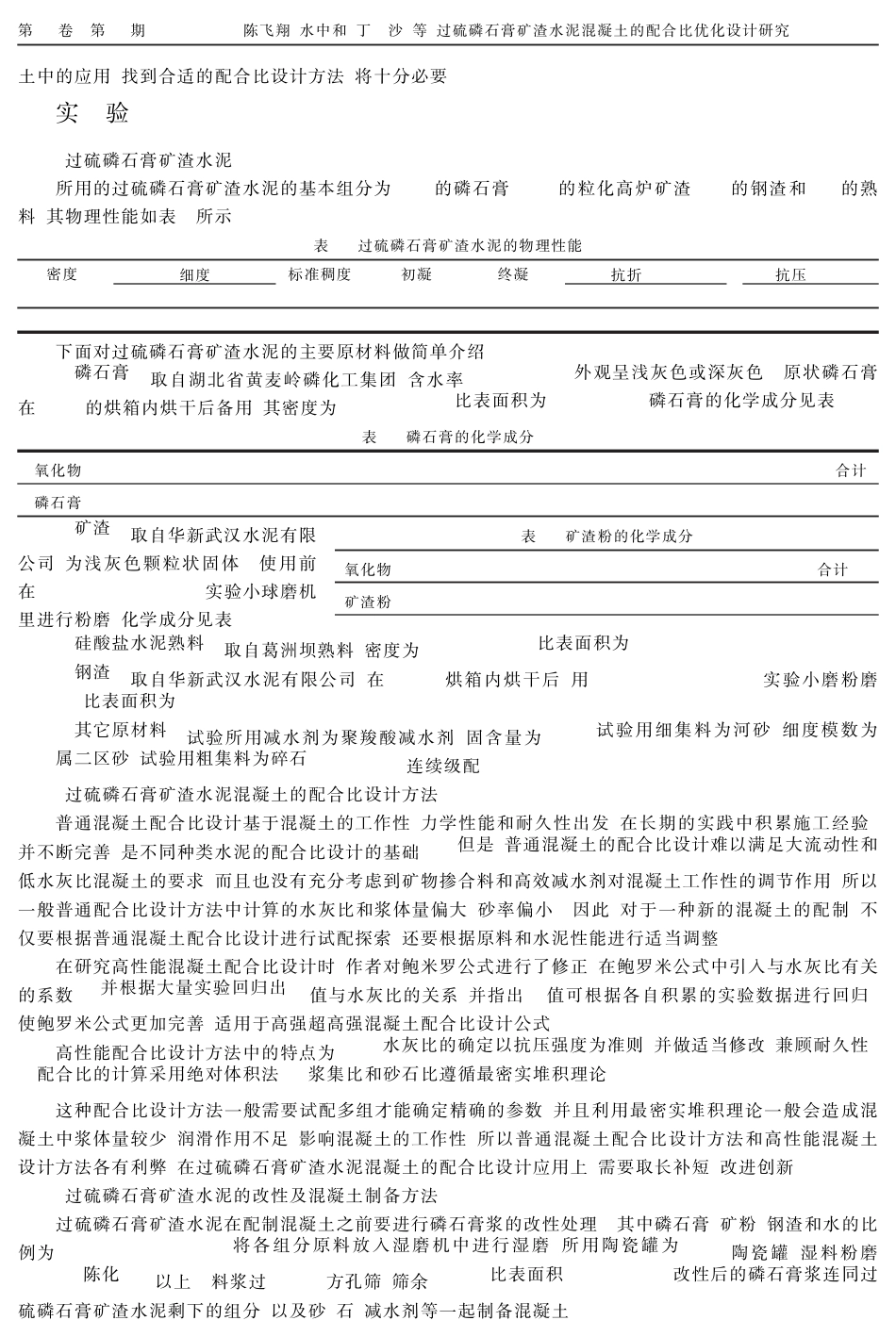 过硫磷石膏矿渣水泥混凝土的配合比优化设计研究 _第2页