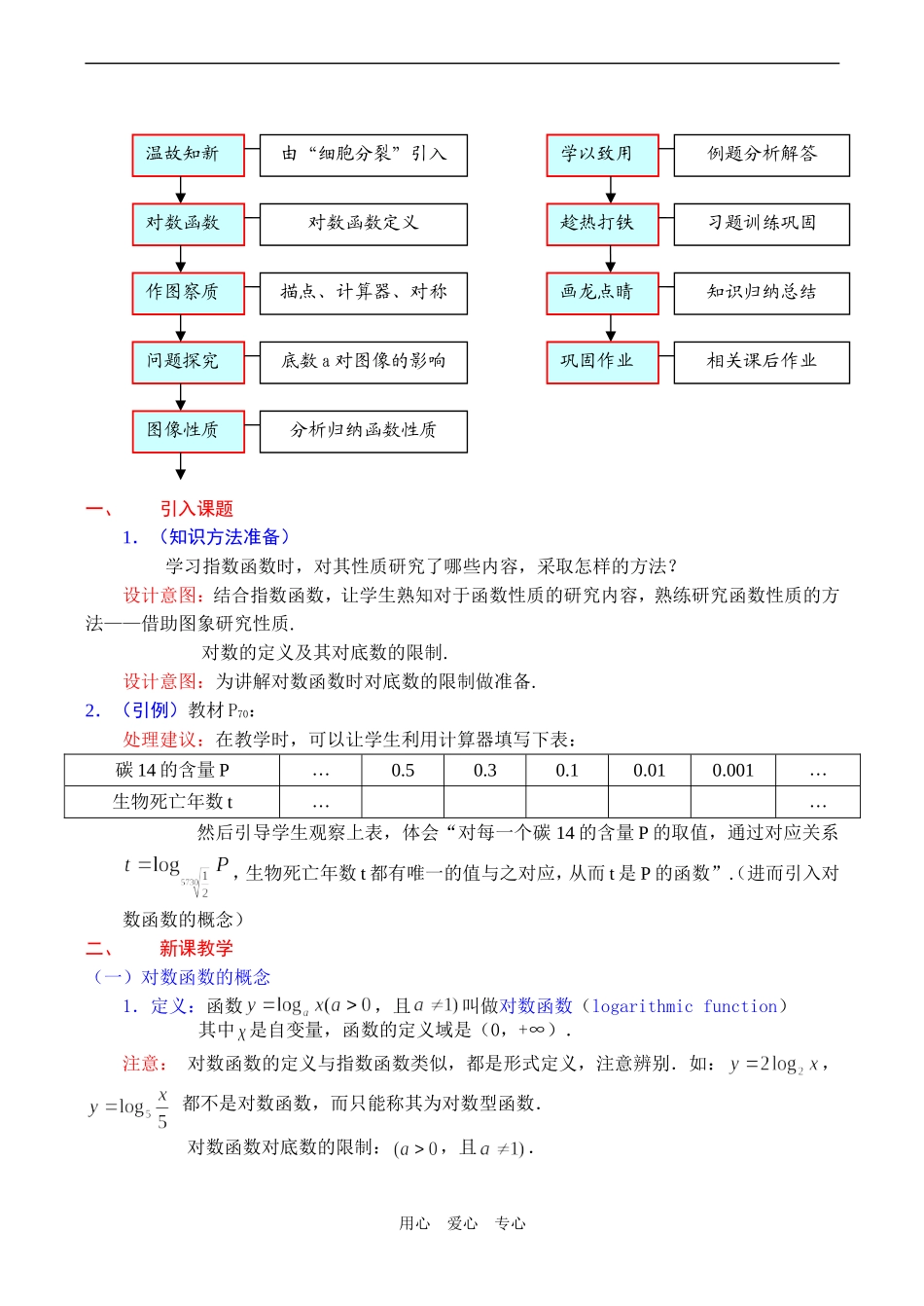 高一数学 对数函数及其性质 第1课时教学设计_第2页
