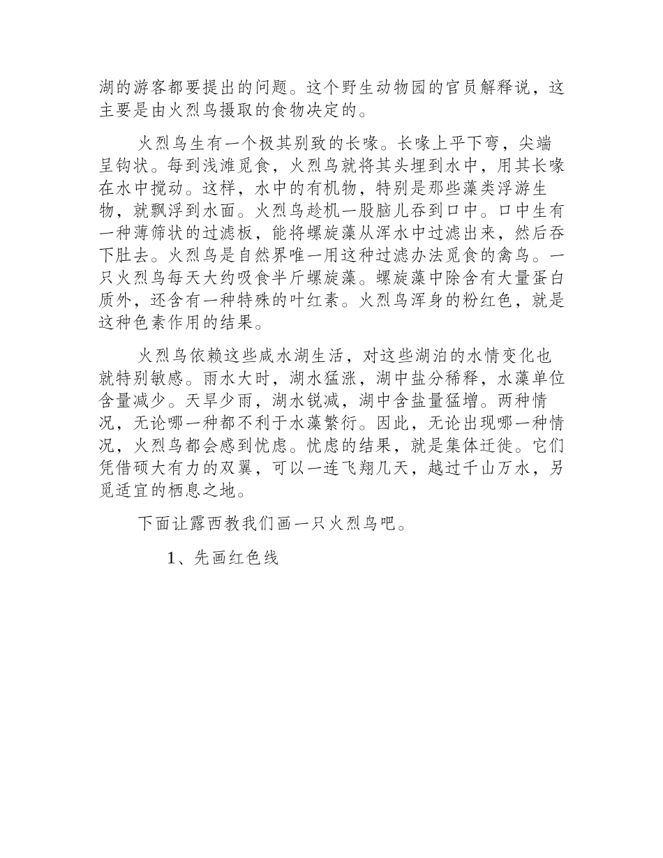 简笔画教程：教你画火烈鸟简笔画教程_第2页