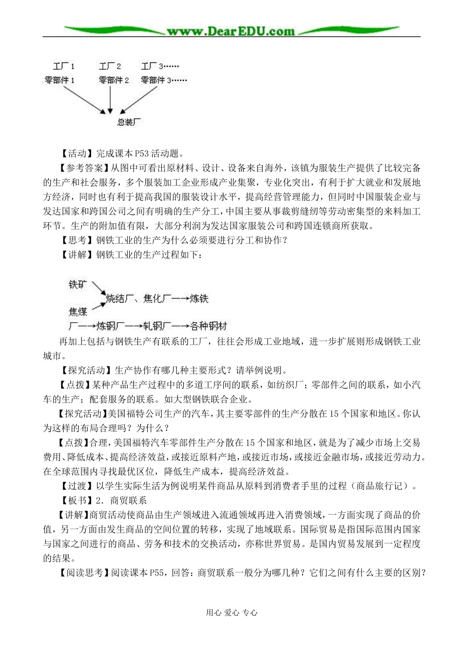 高一地理必修2 产业活动的区位条件和地域联系-湘教版_第3页