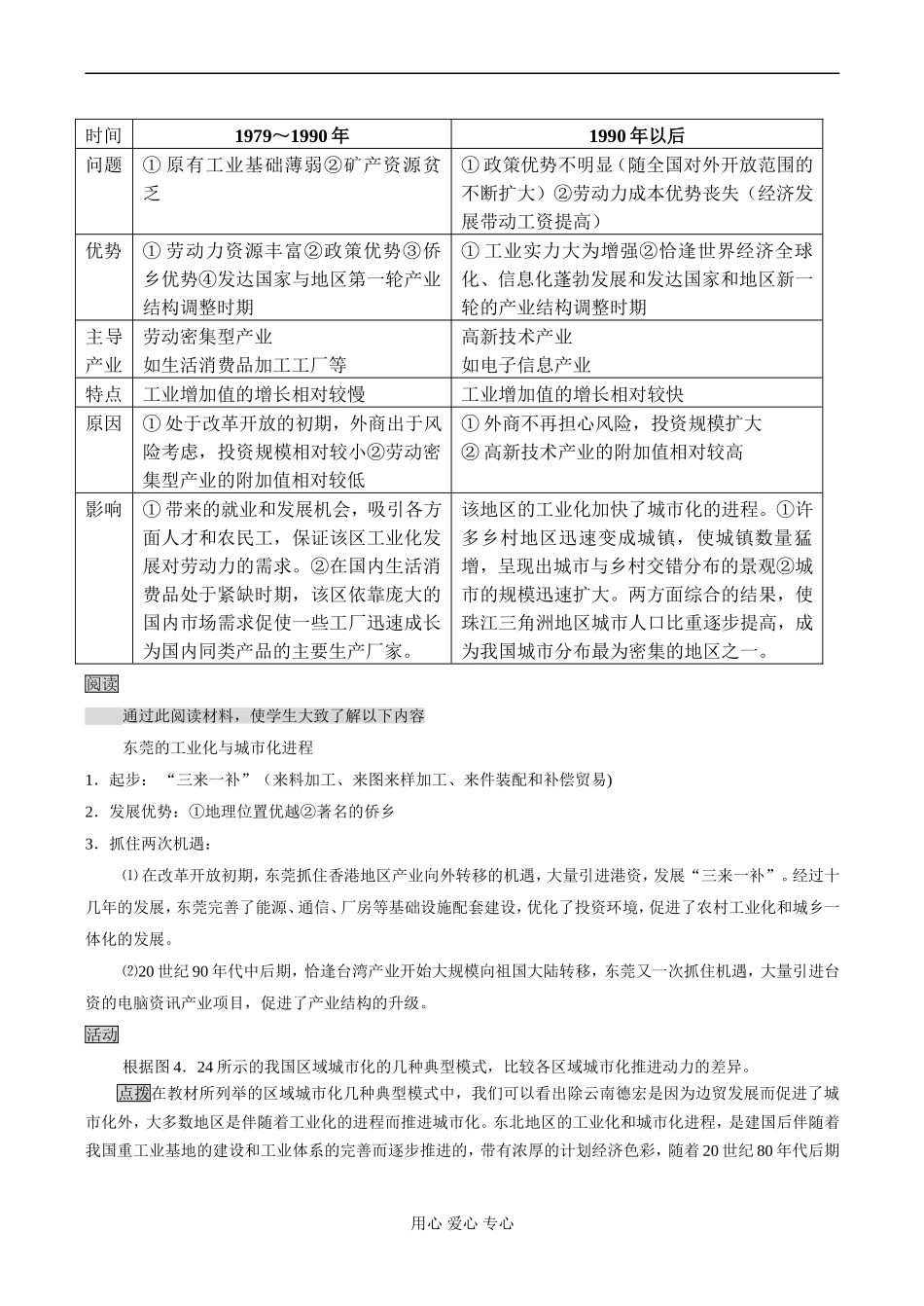 高一地理 区域工业化与城市化——以我国珠江三角洲地区为例_第3页