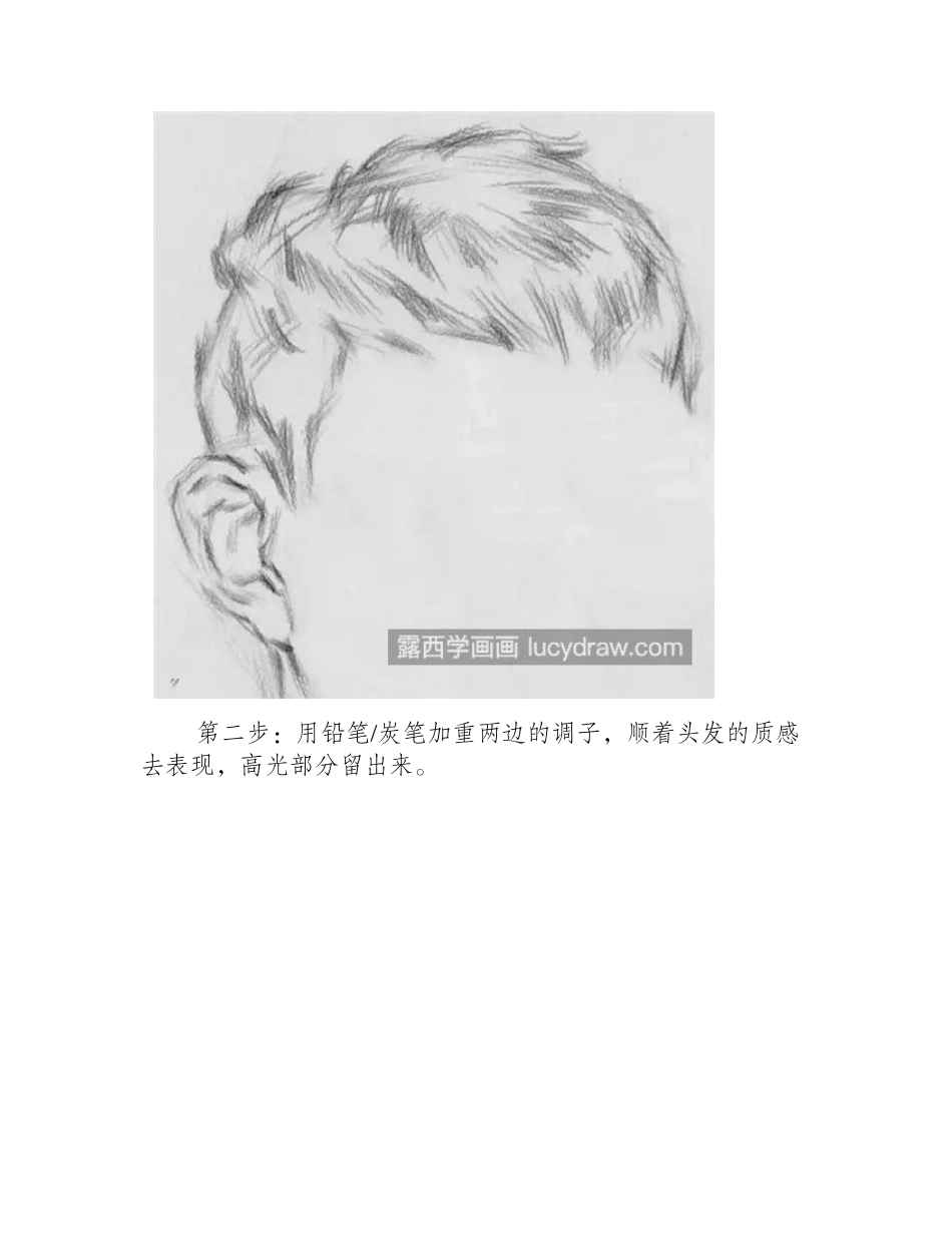 画素描头发的步骤是什么_具体例子分析素描教程_第2页