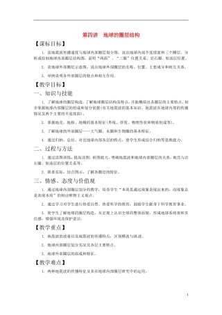 第四讲  地球的圈层结构