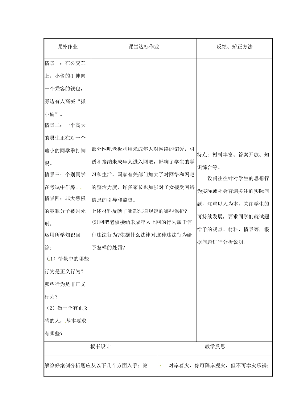 云南省涧彝族自治县中考政治第四轮复习 课题49 综合训练阶段 强化做题 全面提高教学设计-人教版教材初中九年级全册政治教学设计_第3页
