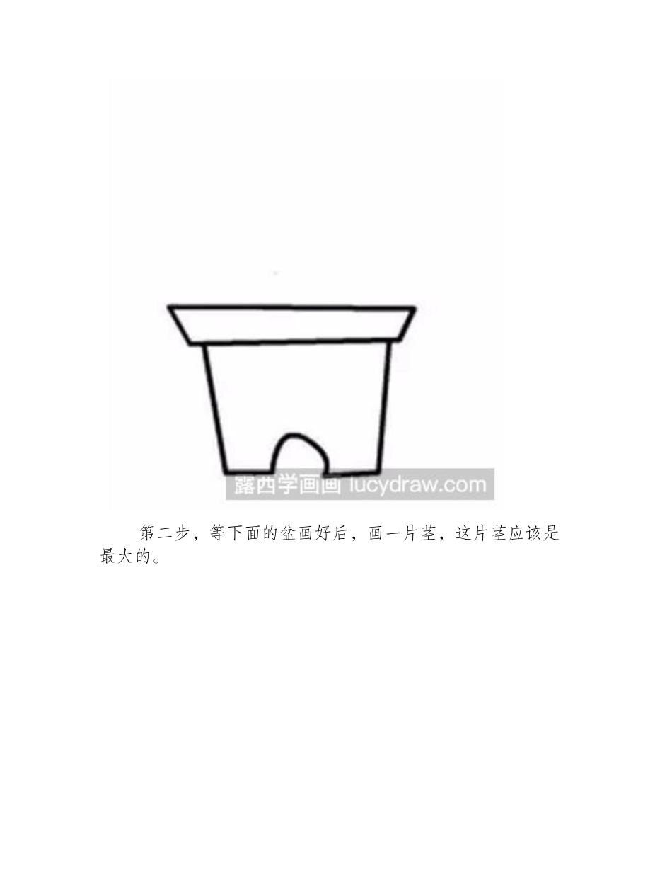 绘画教程：怎么画仙人掌儿童画教程_第2页