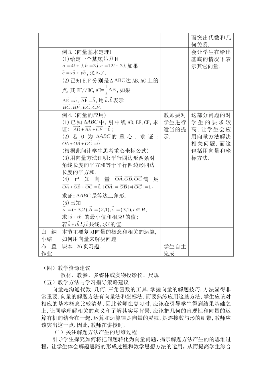 第二章 平面向量全章小结_第2页