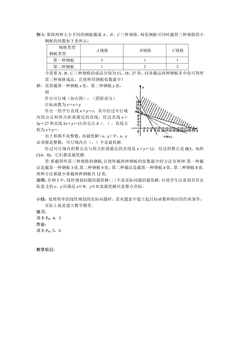 第七课时  线性规划（二）_第2页