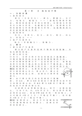 第一章力物体的平衡