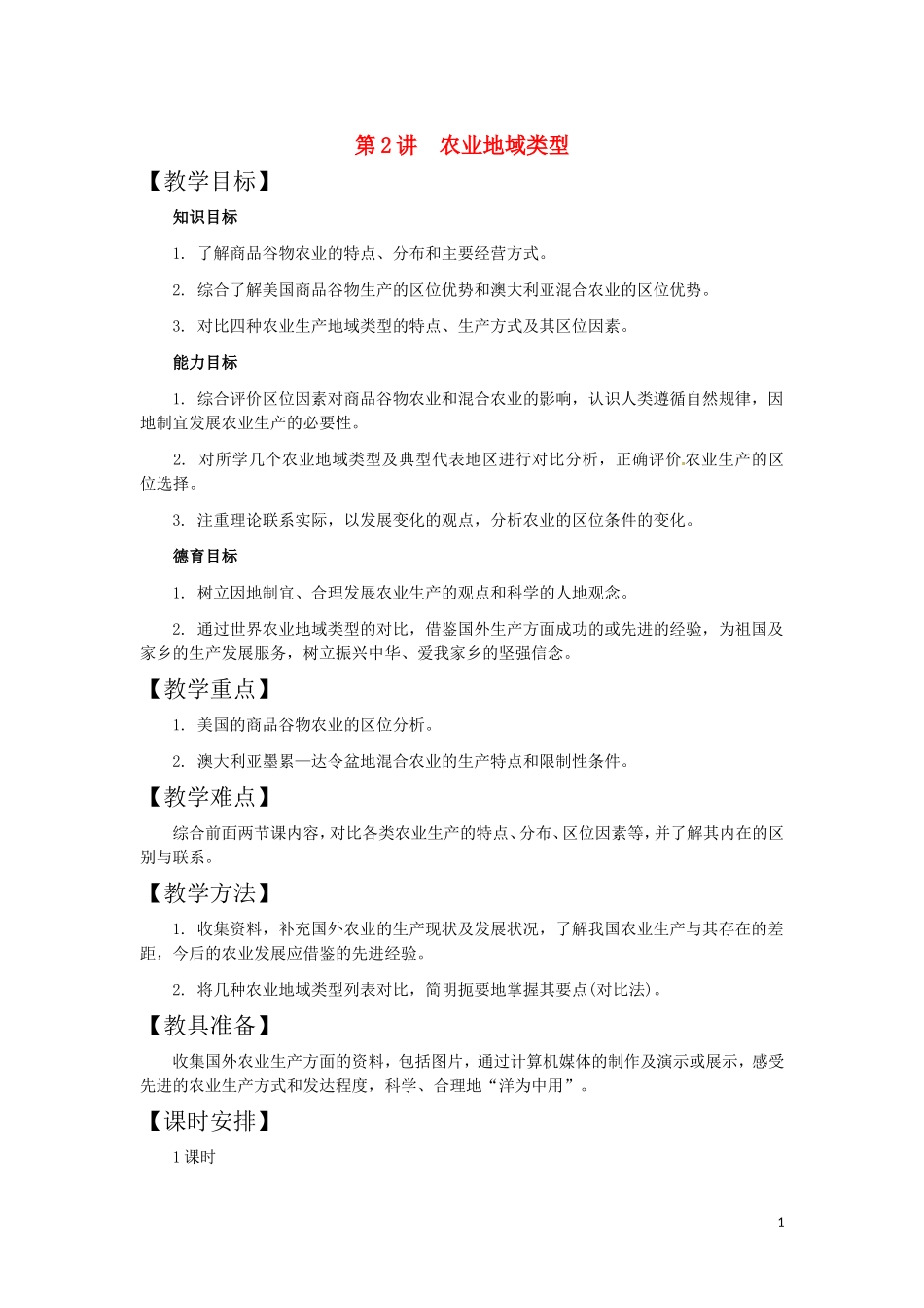 第2讲  农业地域类型_第1页