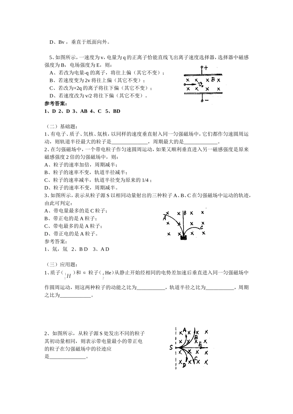 第2单元：磁场对运动电荷的作用_第3页