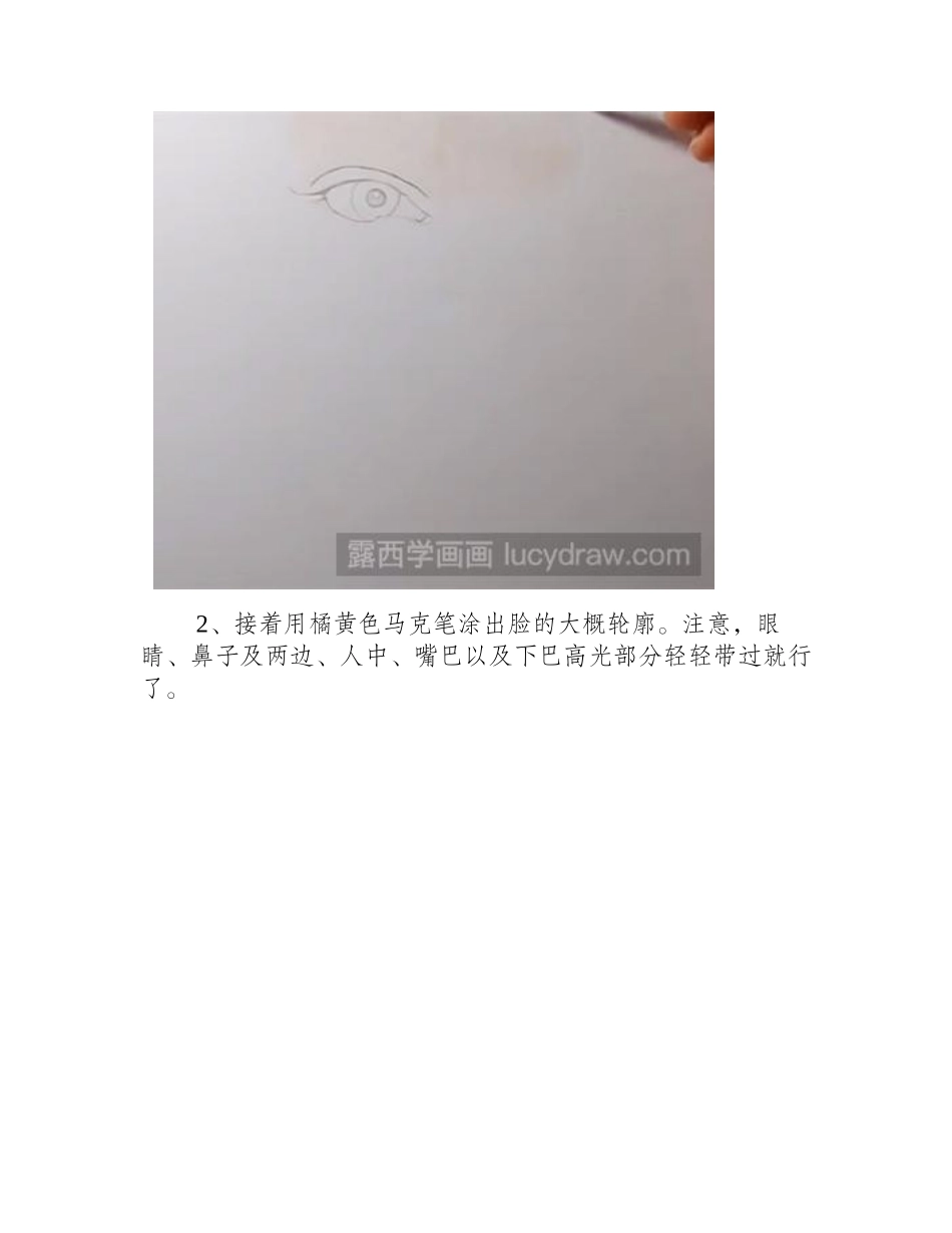教你画安吉丽娜朱莉彩铅画教程_第2页