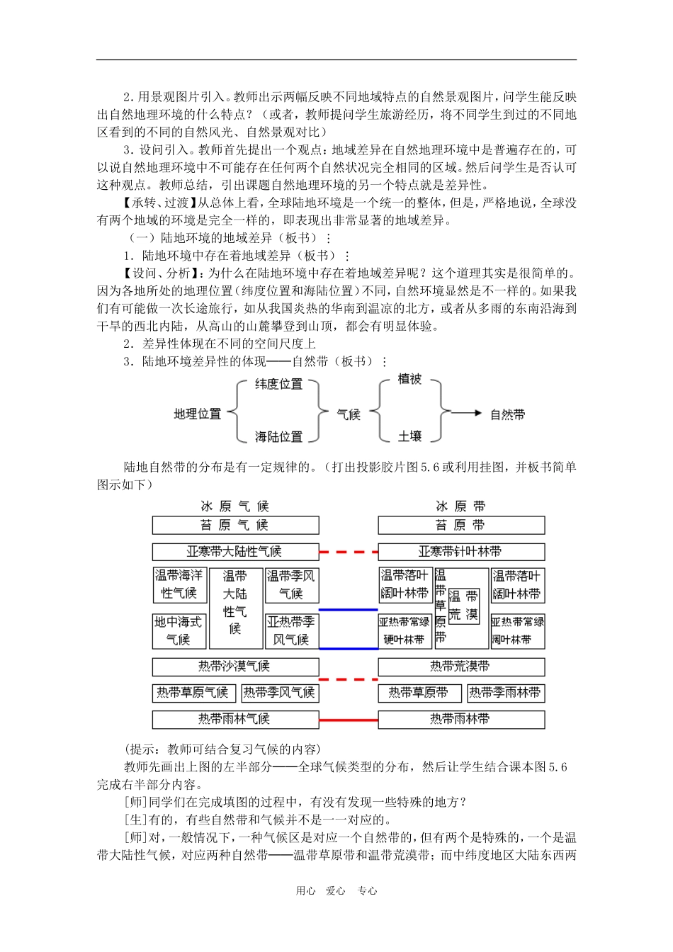 甘肃省酒钢三中高三地理优质教案：地理环境的整体性和差异性_第2页