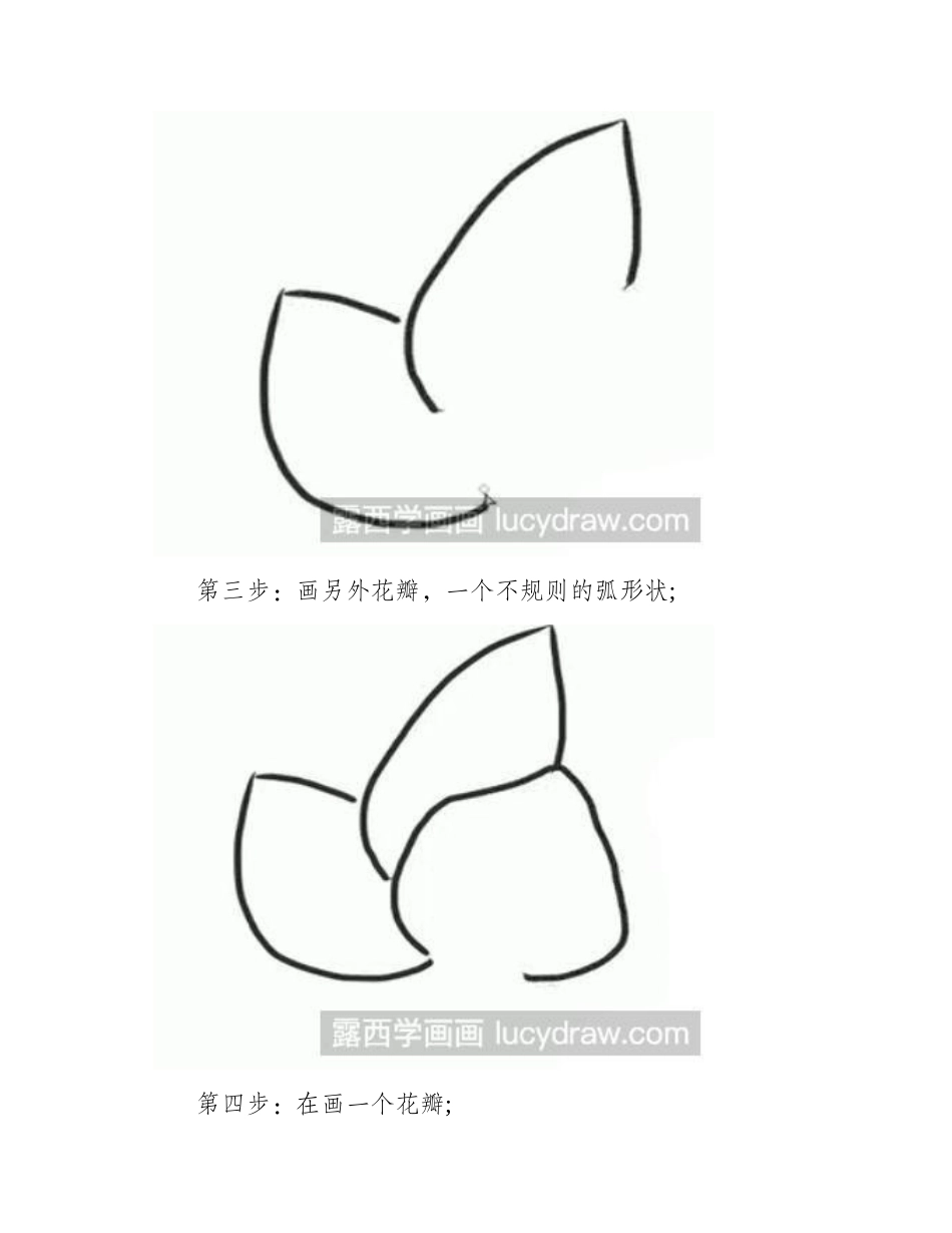 简笔画教程：教你画茉莉花简笔画教程_第2页