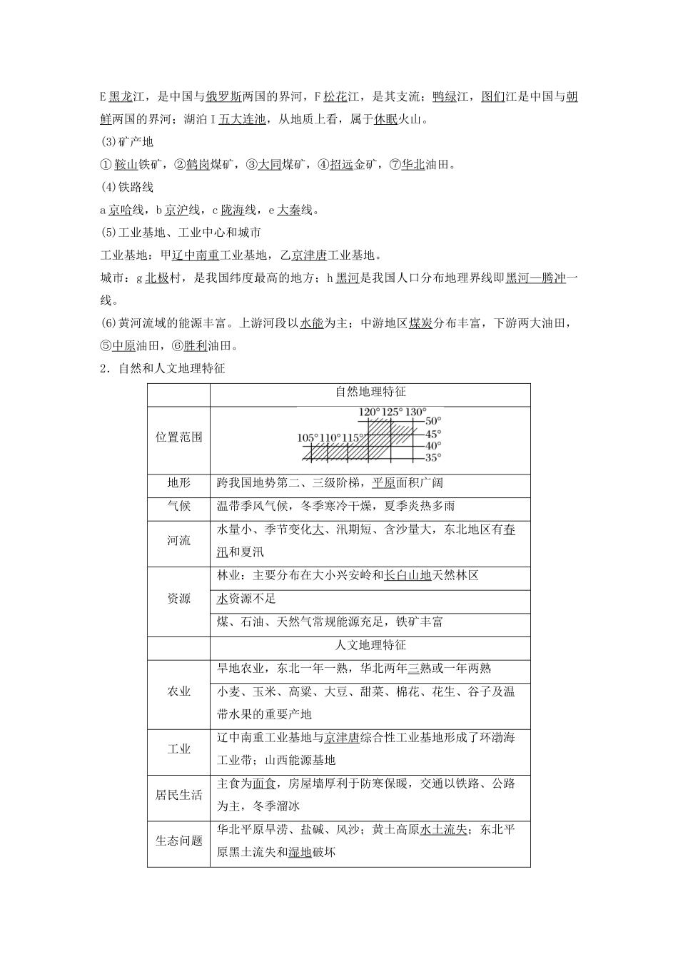 版高考地理新导学大一轮复习 区域地理 第二单元 中国地理 第40讲 中国的主要地区讲义（含解析）鲁教版-鲁教版高三全册地理教案_第2页
