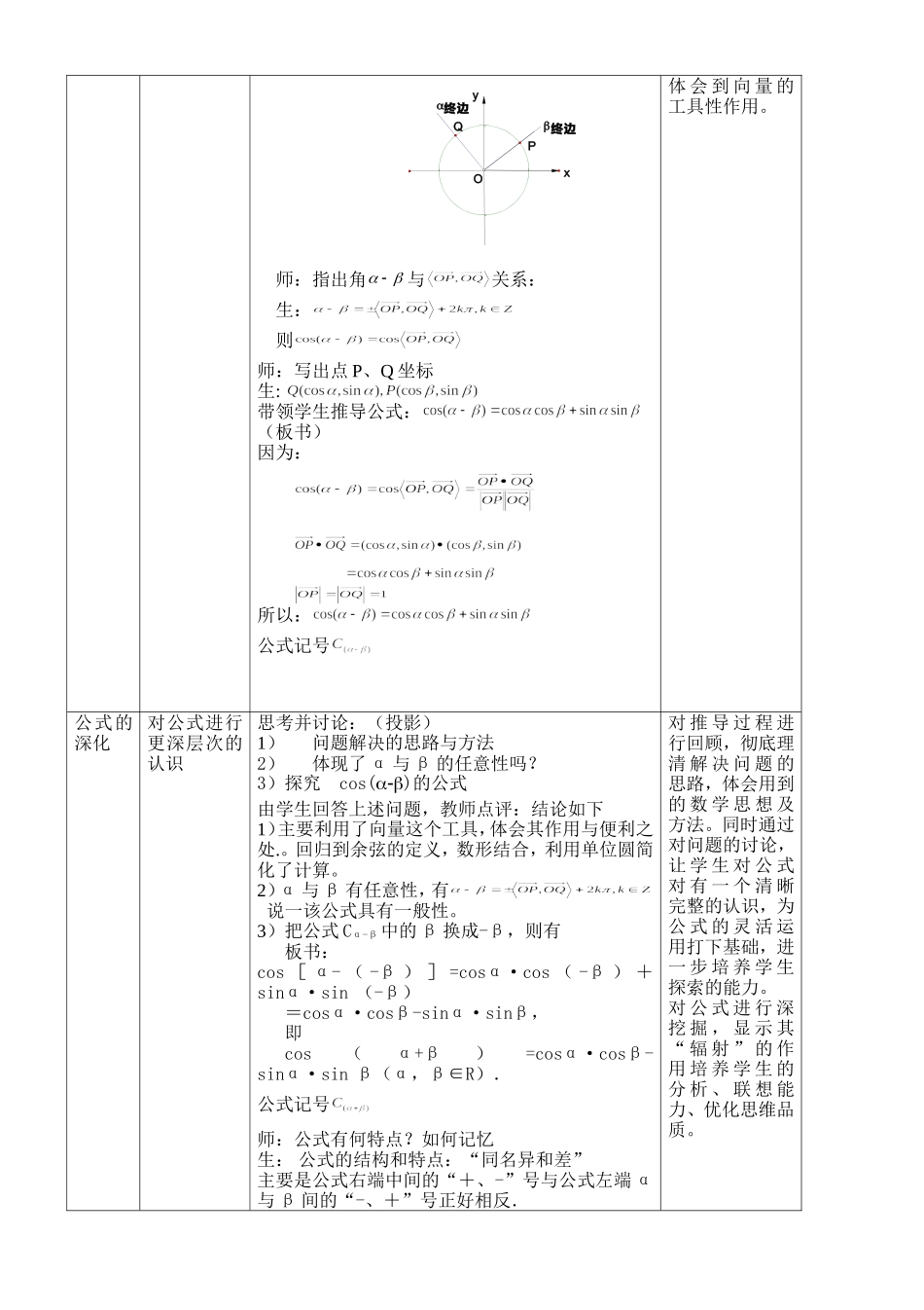 必修4第三章   三角恒等变换单元教学设计_第2页